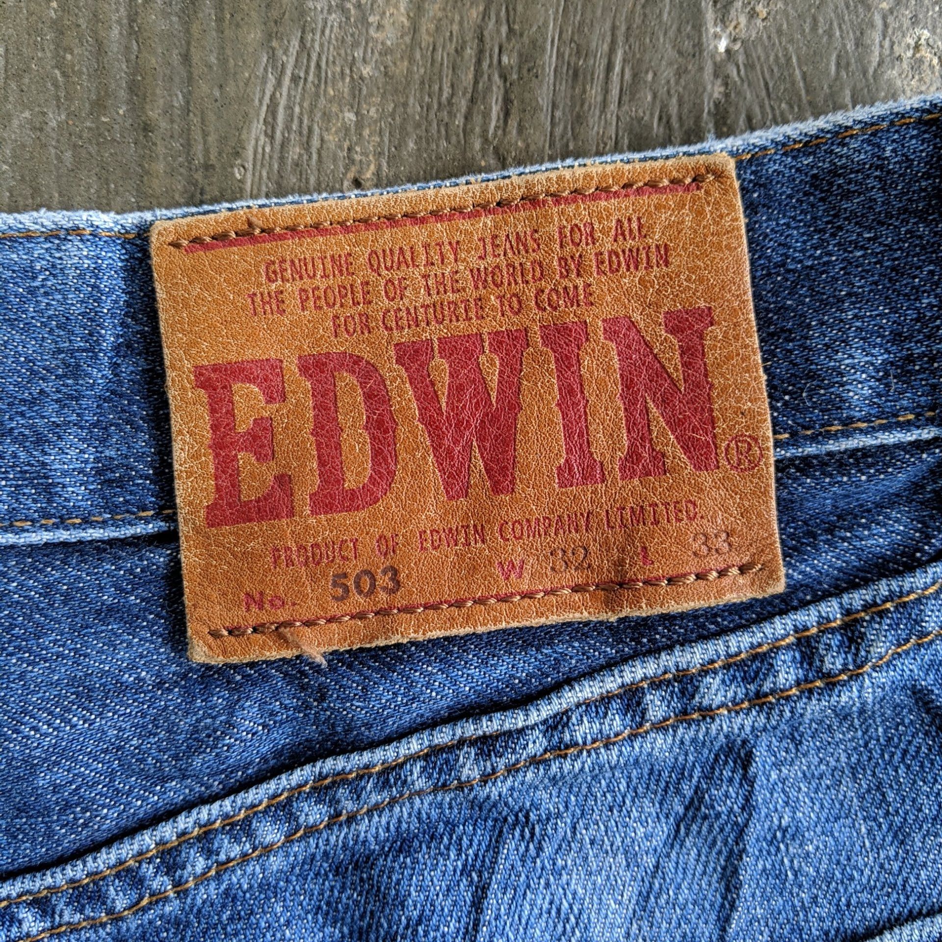 Japanese Brand Vintage Edwin 503 Regular Denim Jeans Pants Size US 30 / EU 46 - 13 Thumbnail