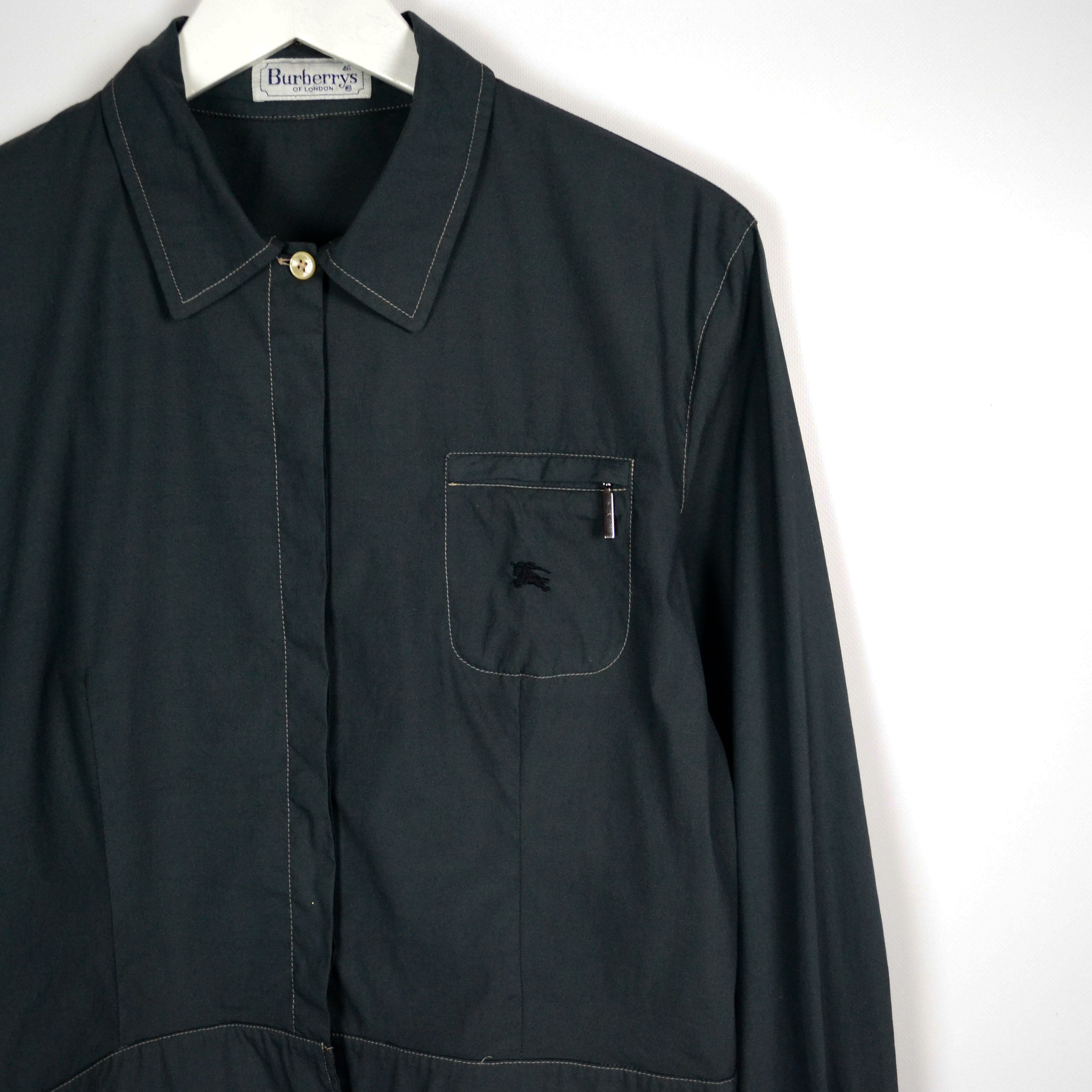 Burberry awesome Burberry short shirt with embroided logo Size L / US 10 / IT 46 - 2 Thumbnail