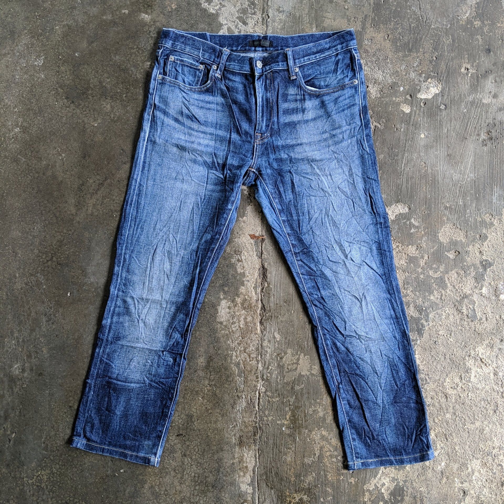 image of Japanese Faded Denim Jeans Pants W33 in Faded Blue, Men's