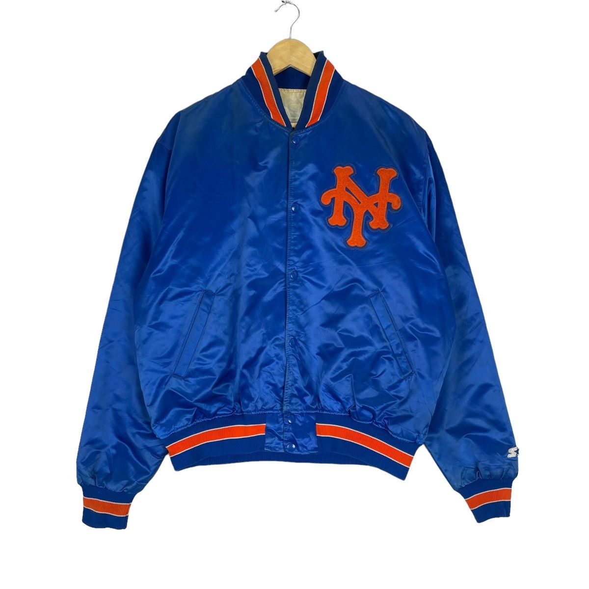 ⚡️NEW YORK METS BASEBALL VARSITY LIGHT ZIPPER JACKET