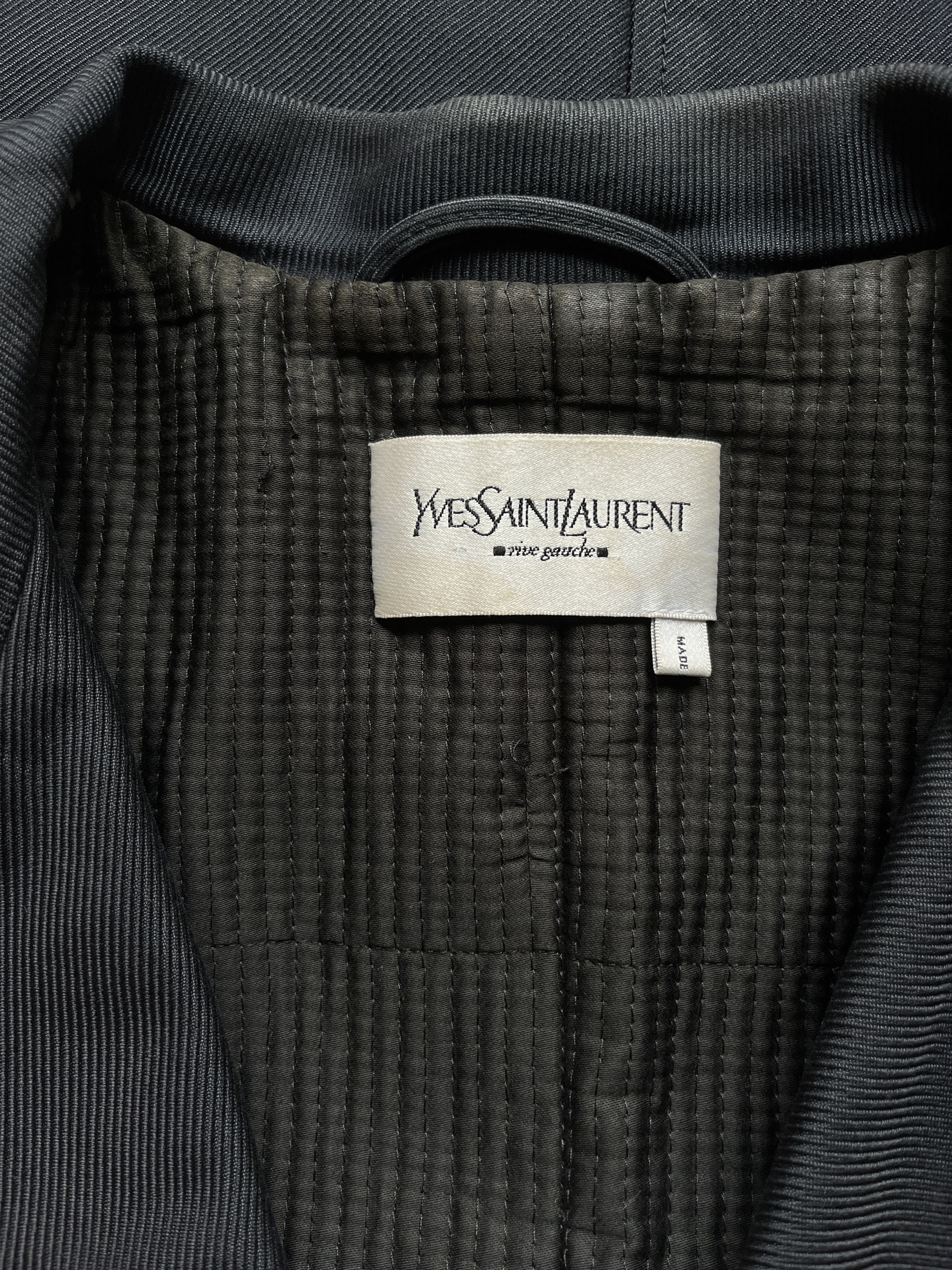 Yves Saint Laurent ⚡️QUICK SALE⚡️1999 Ysl Rive Gauche Hedi Slimane Jacket Coat Size US S / EU 44-46 / 1 - 3 Thumbnail