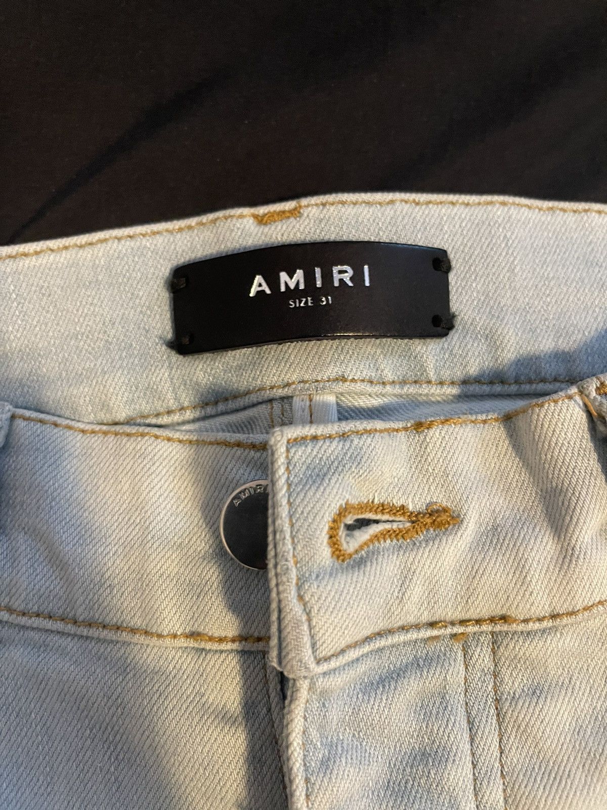 Amiri Amiri mx2 denim with black bandana Size US 31 - 3 Thumbnail