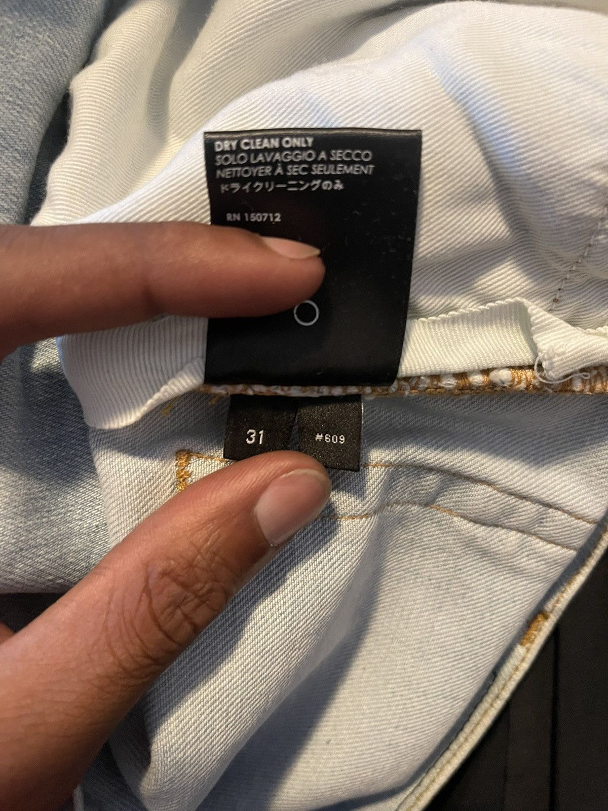 Amiri Amiri mx2 denim with black bandana Size US 31 - 10 Thumbnail