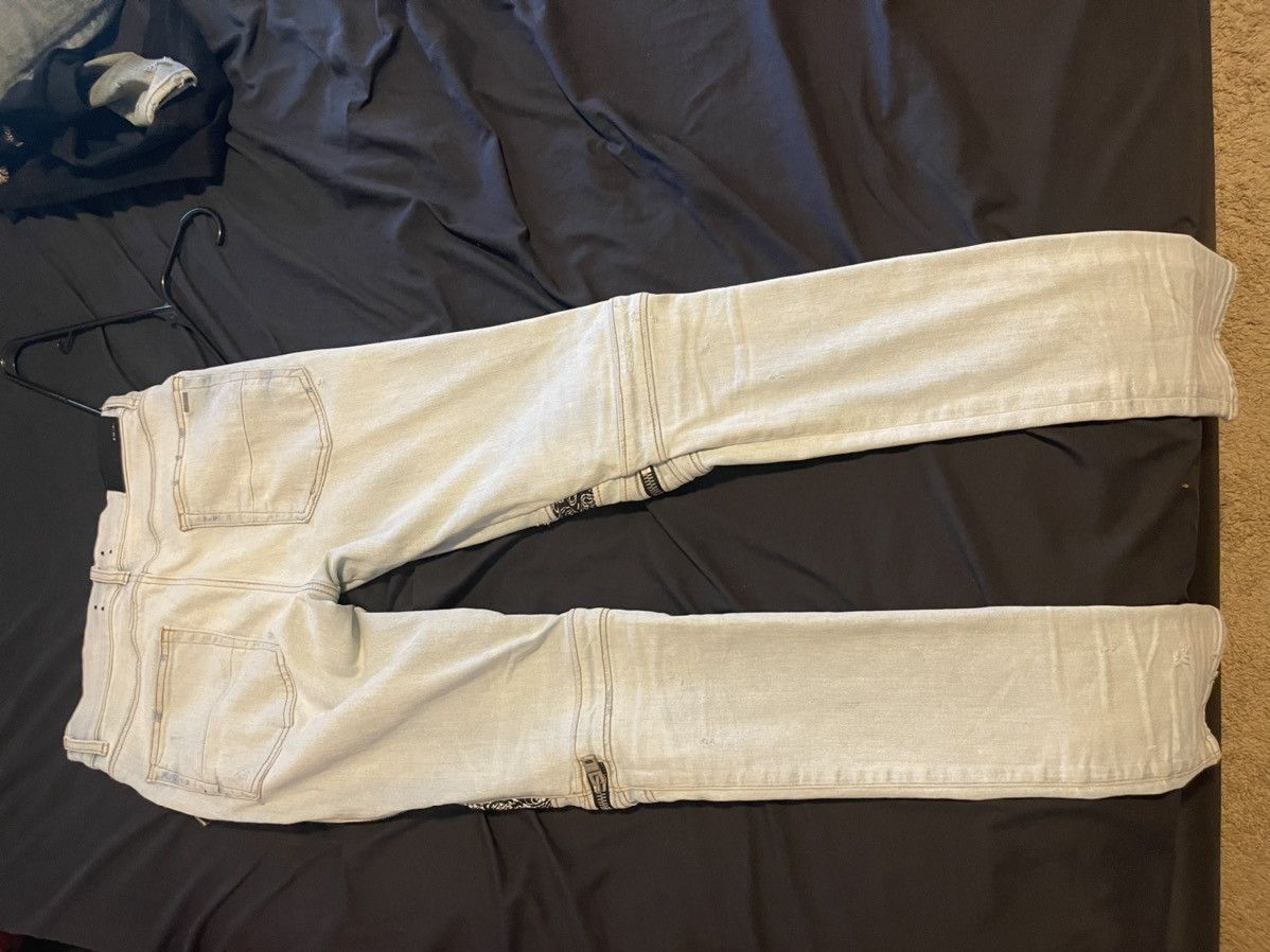 Amiri Amiri mx2 denim with black bandana Size US 31 - 7 Thumbnail