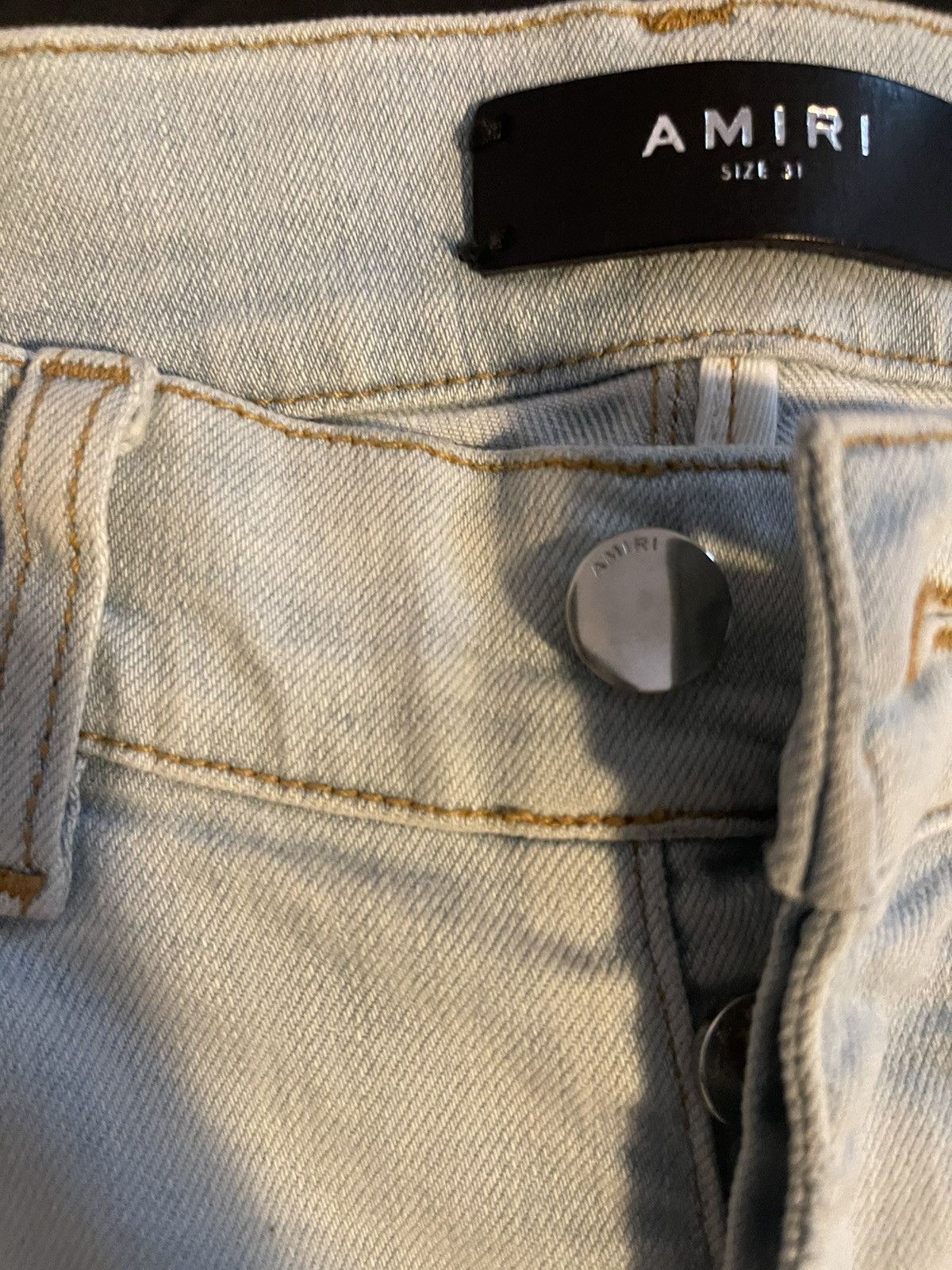 Amiri Amiri mx2 denim with black bandana Size US 31 - 4 Thumbnail