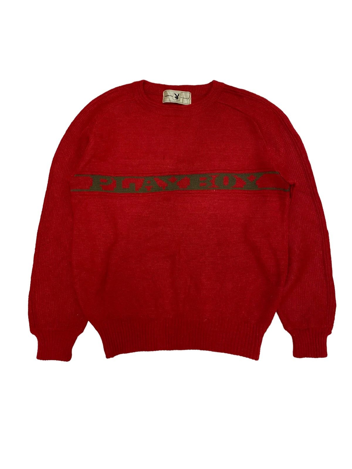 image of Playboy Knitwear Sweater in Red, Men's (Size Medium)