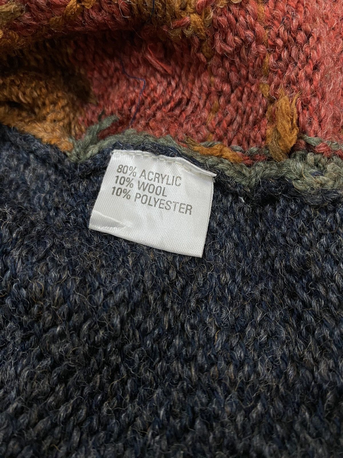 Japanese Brand × Native × Vintage Vintage Japanese Traditional Stitched Knitwear Cardigan Size US M / EU 48-50 / 2 - 6 Thumbnail