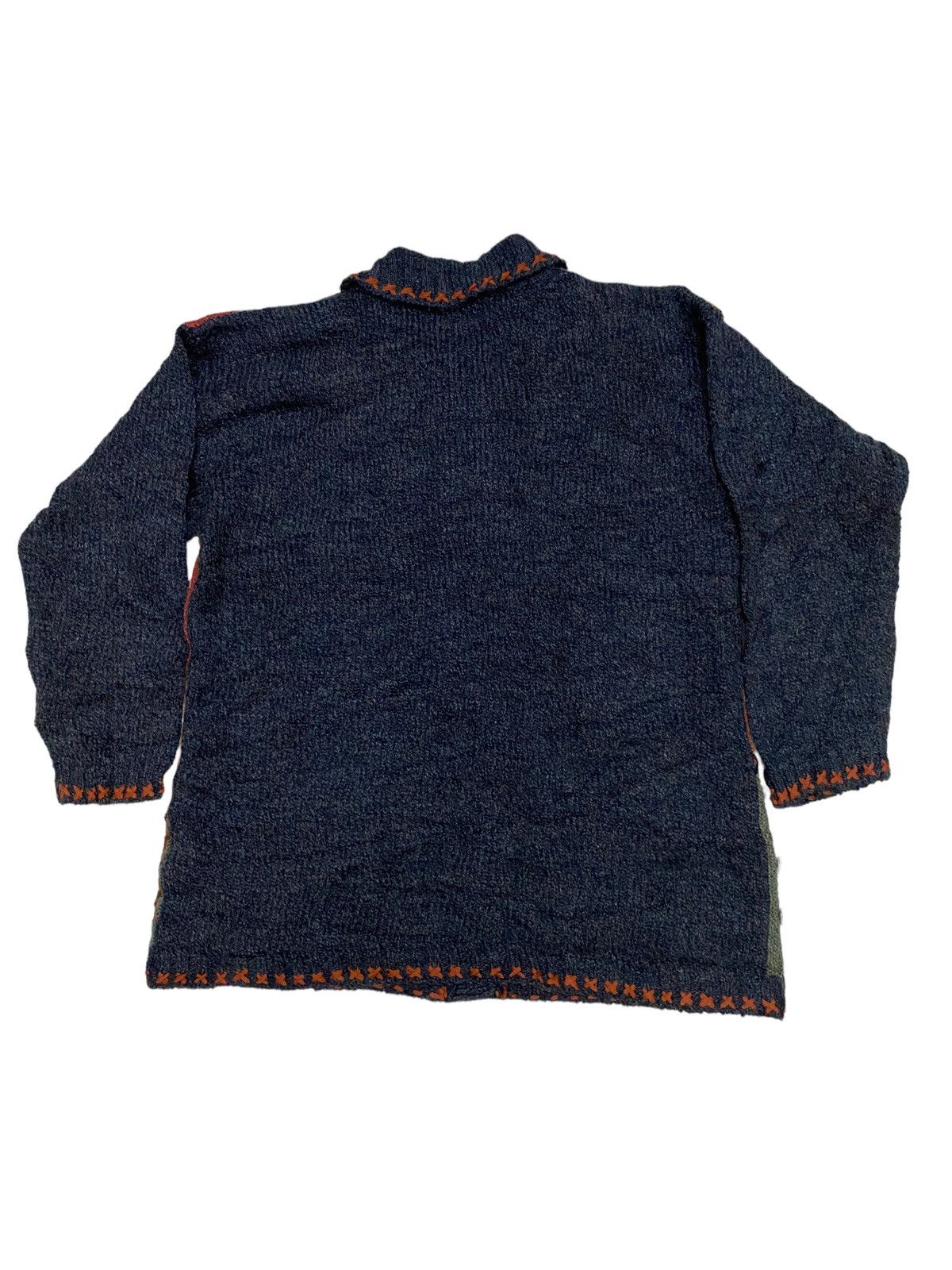 Japanese Brand × Native × Vintage Vintage Japanese Traditional Stitched Knitwear Cardigan Size US M / EU 48-50 / 2 - 4 Thumbnail