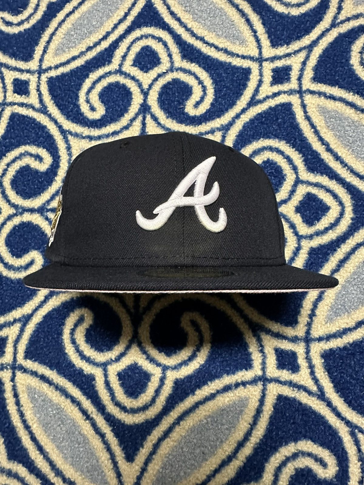 New Era Atlanta Braves 1995 World Series Patch online Fitted Hat Sz 7 1/2 Hat Club NEW.