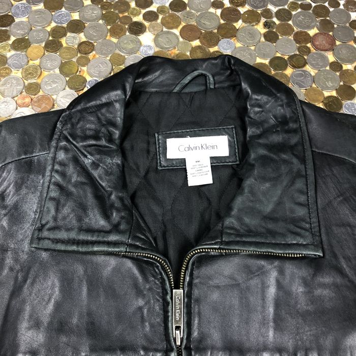 Calvin Klein Calvin Klein vintage 90s suit casual leather jacket