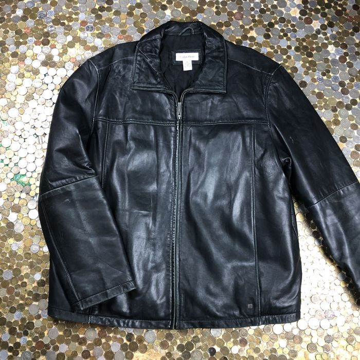 Calvin Klein Calvin Klein vintage 90s suit casual leather jacket