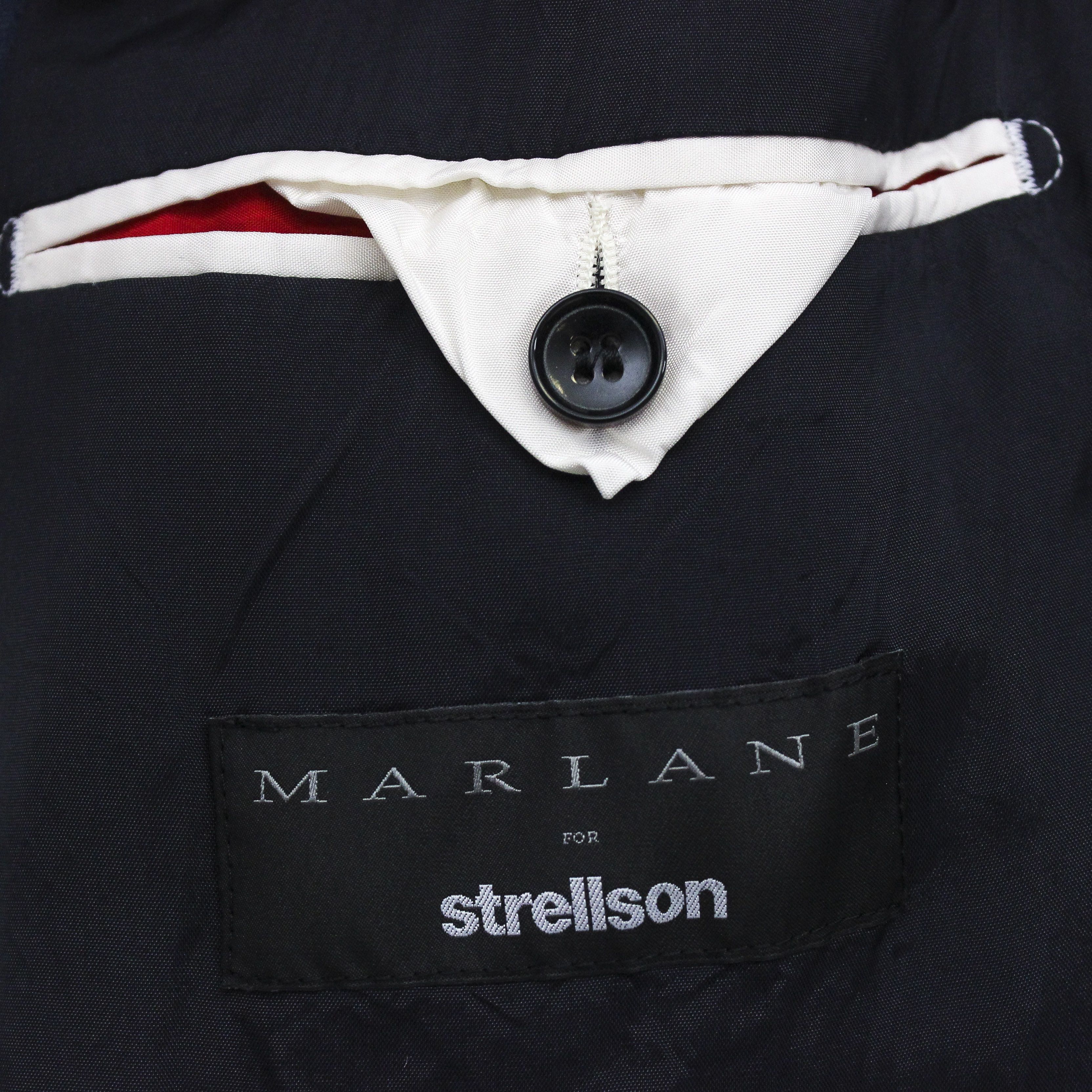 Strellson UK 44 US Wool Blazer Black EU 54 Coat Jacket Suit Sport Top Size 44R - 5 Thumbnail