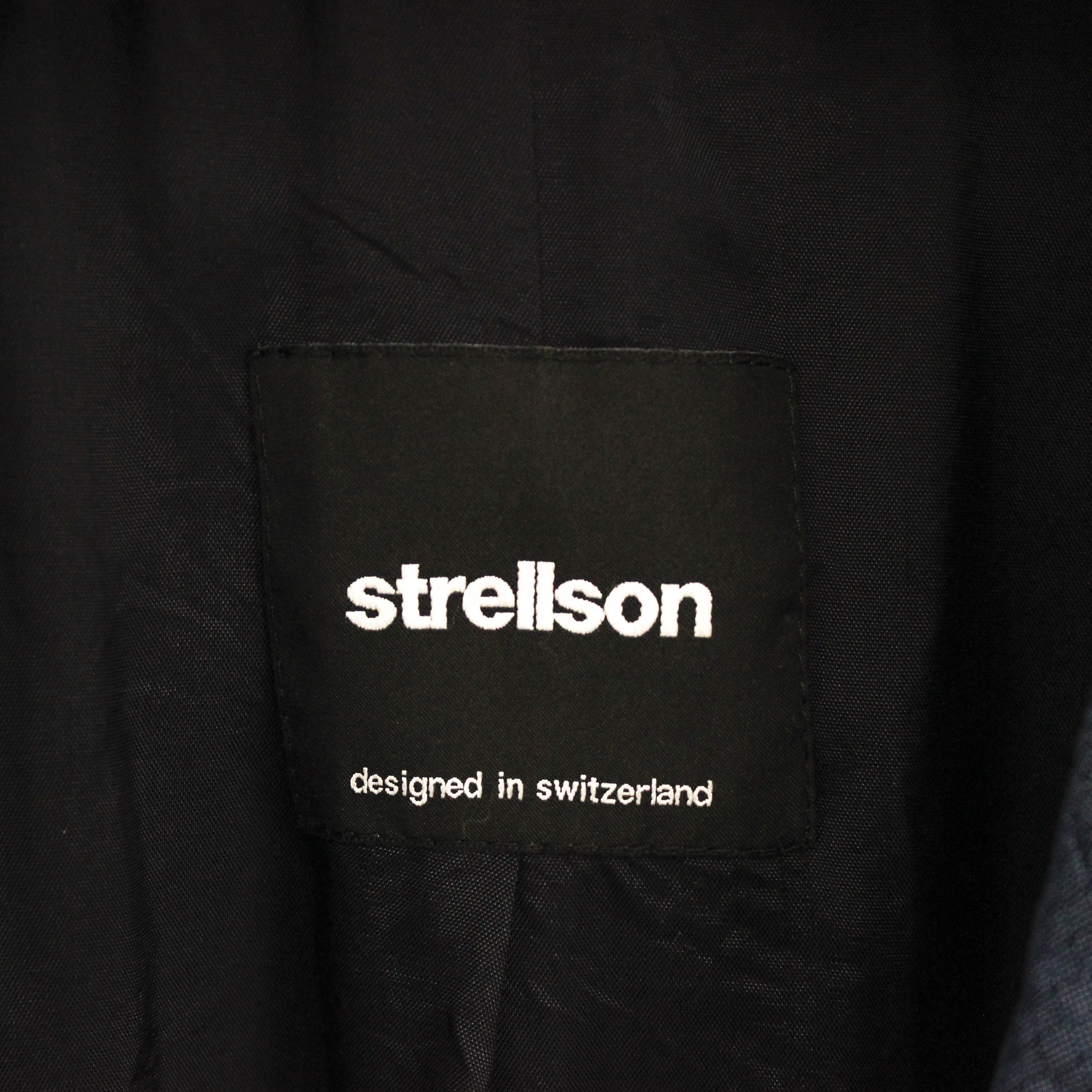 Strellson UK 44 US Wool Blazer Black EU 54 Coat Jacket Suit Sport Top Size 44R - 4 Thumbnail