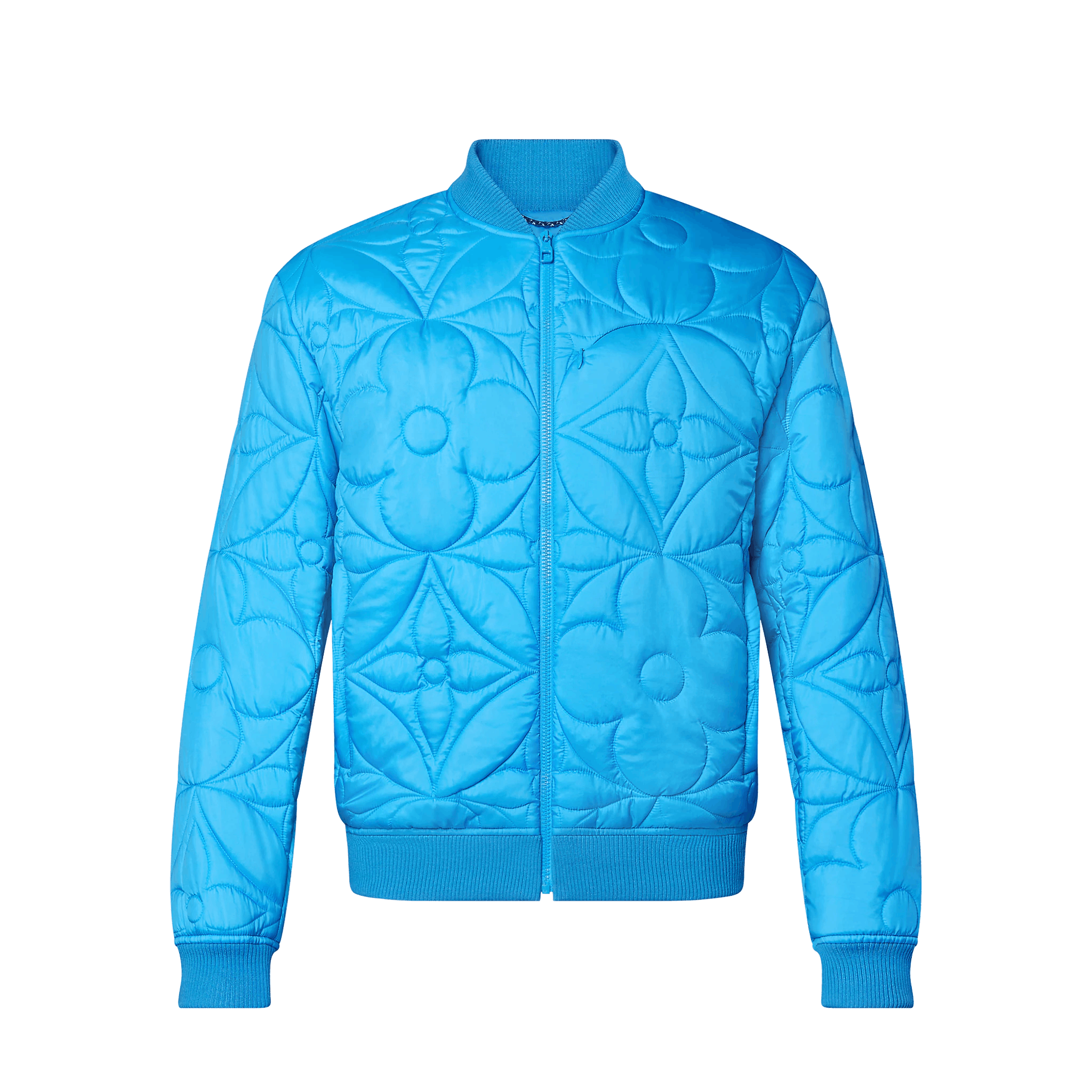 Louis Vuitton LOUIS VUITTON JACKET LEATHER MONOGRAM VARSITY DENIM