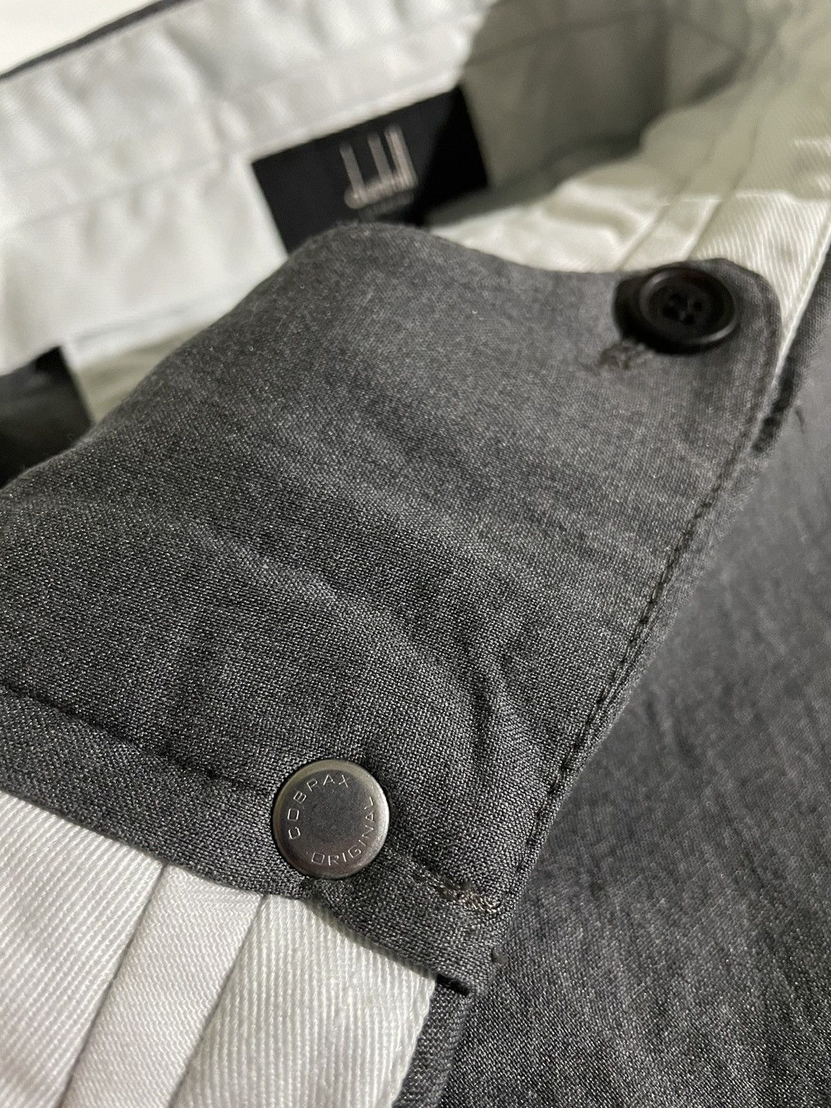 Alfred Dunhill Dunhill Luxury Grey Slim Pants Size 30 Wool Mulberry Silk Size US 30 / EU 46 - 6 Thumbnail