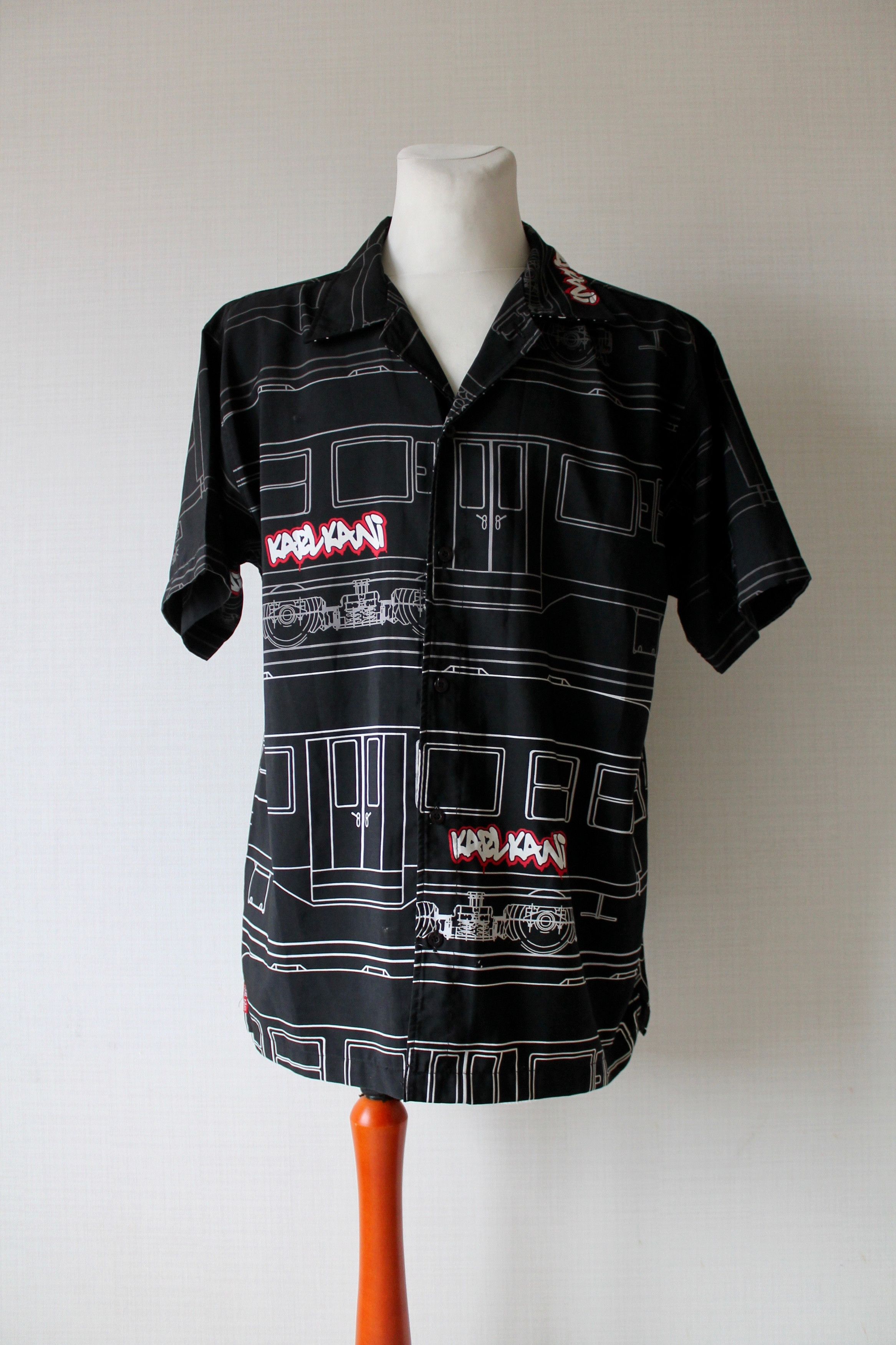 Karl Kani × Vintage RARE! KARL KANI Rap Shirt Short Sleeve Size US M / EU 48-50 / 2 - 2 Thumbnail