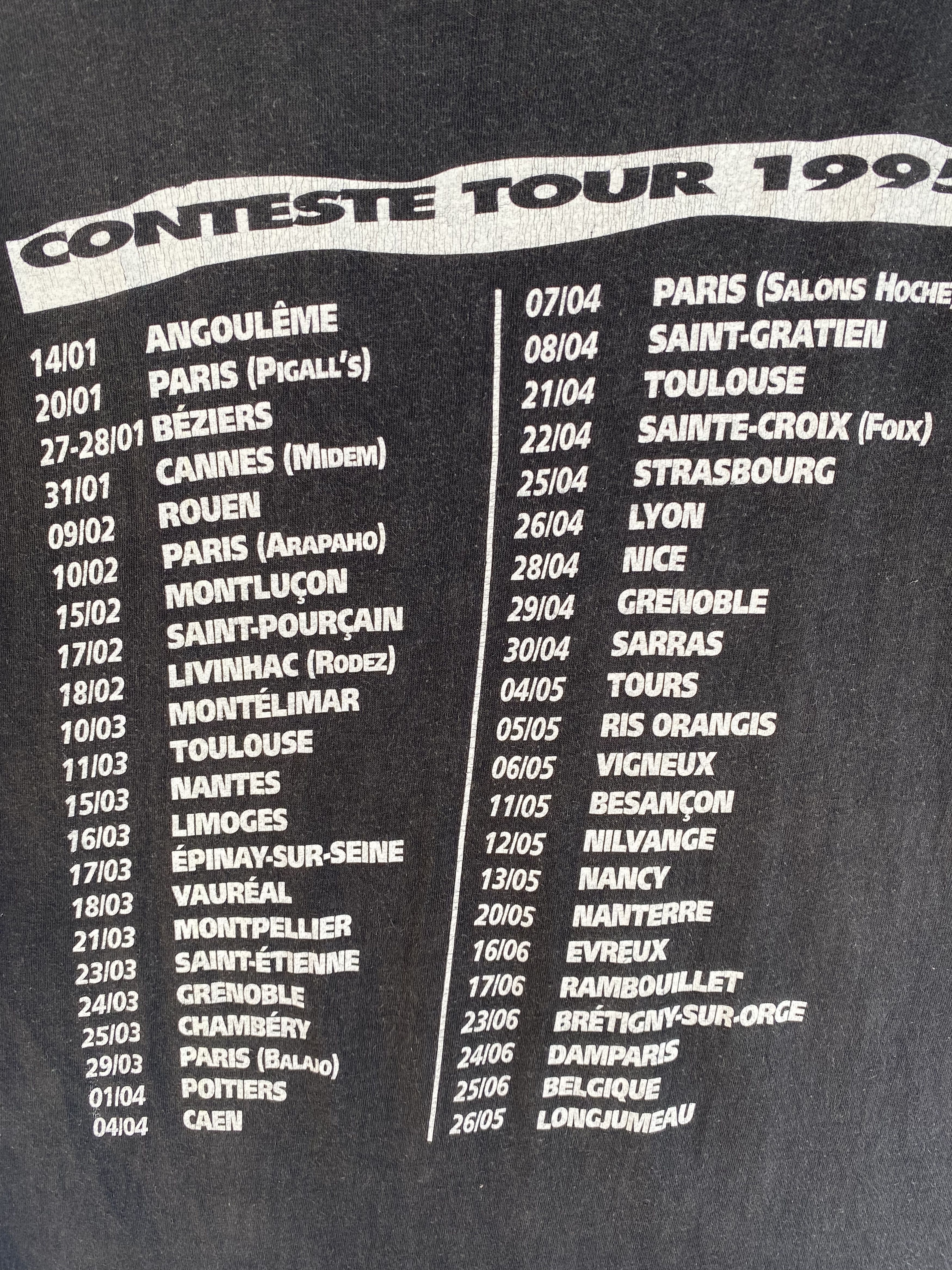 Band Tees VINTAGE 90s No Man’s Land conteste tour 1995 shirt Size US M / EU 48-50 / 2 - 3 Thumbnail