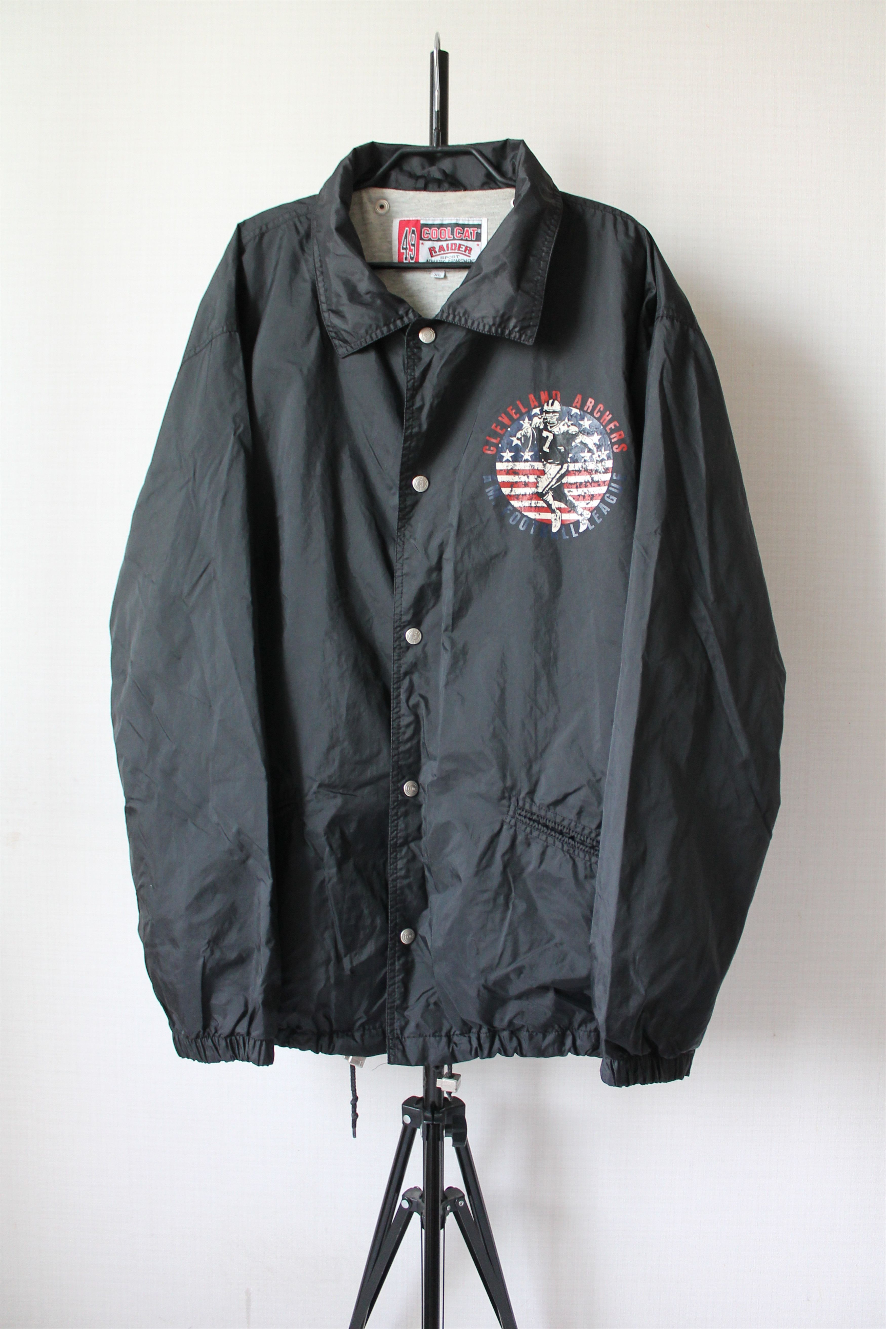 NFL 90's NFL Cleveland Cool Cat Archers Light Nylon Jacket Size US XL / EU 56 / 4 - 2 Thumbnail
