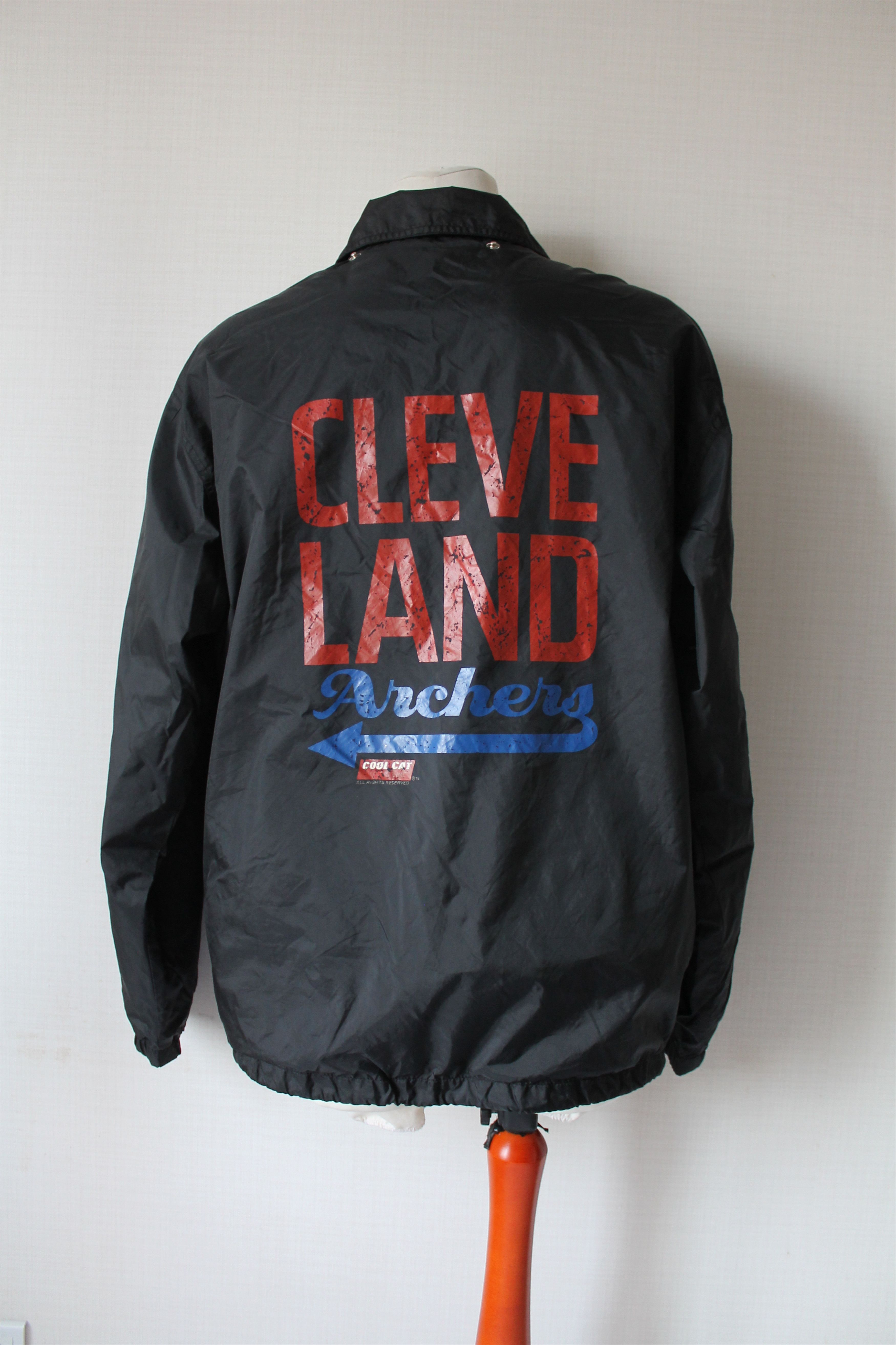 NFL 90's NFL Cleveland Cool Cat Archers Light Nylon Jacket Size US XL / EU 56 / 4 - 7 Thumbnail