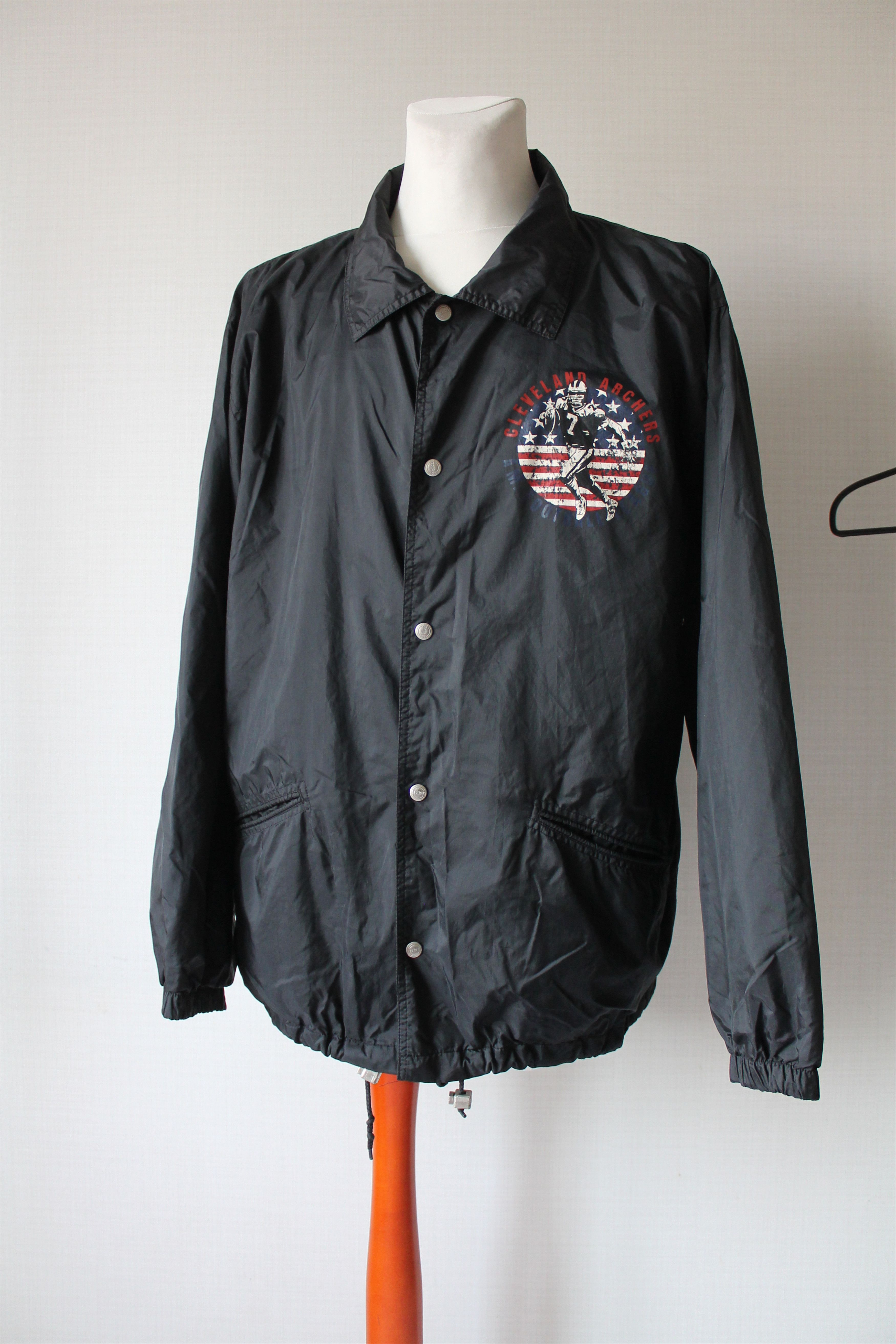 NFL 90's NFL Cleveland Cool Cat Archers Light Nylon Jacket Size US XL / EU 56 / 4 - 6 Thumbnail
