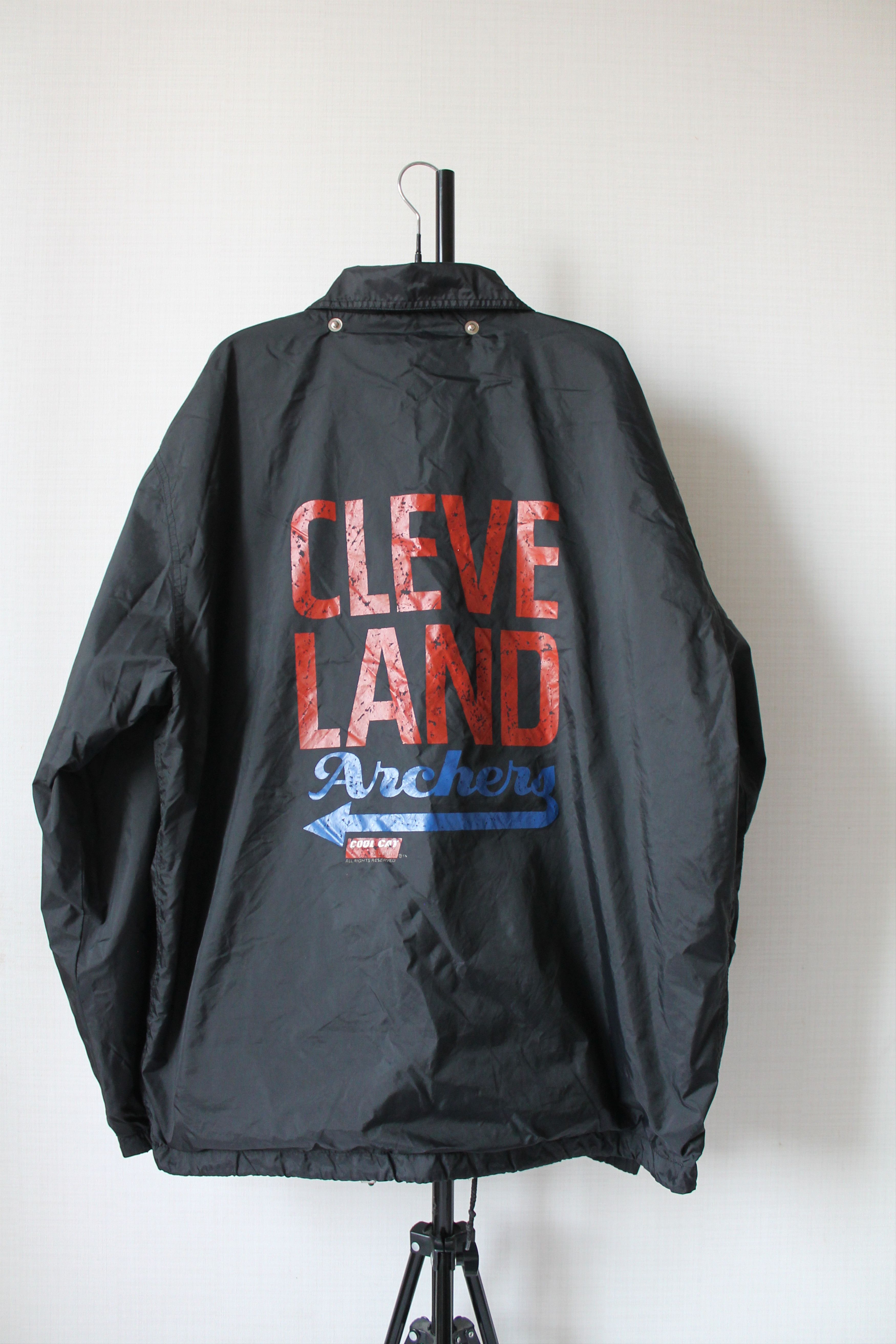 NFL 90's NFL Cleveland Cool Cat Archers Light Nylon Jacket Size US XL / EU 56 / 4 - 5 Thumbnail