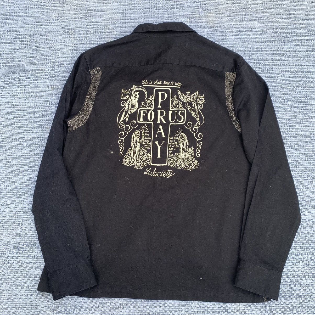 Japanese Brand subciety shirt ; pray for us Size US L / EU 52-54 / 3 - 5 Thumbnail