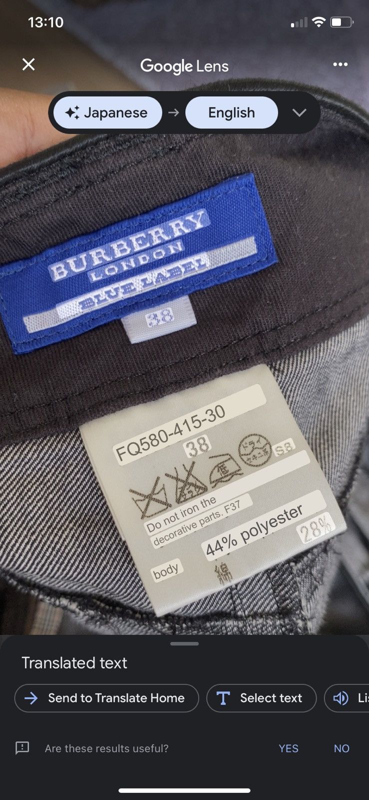 Burberry 3q pants Size 26" / US 2 / IT 38 - 9 Thumbnail