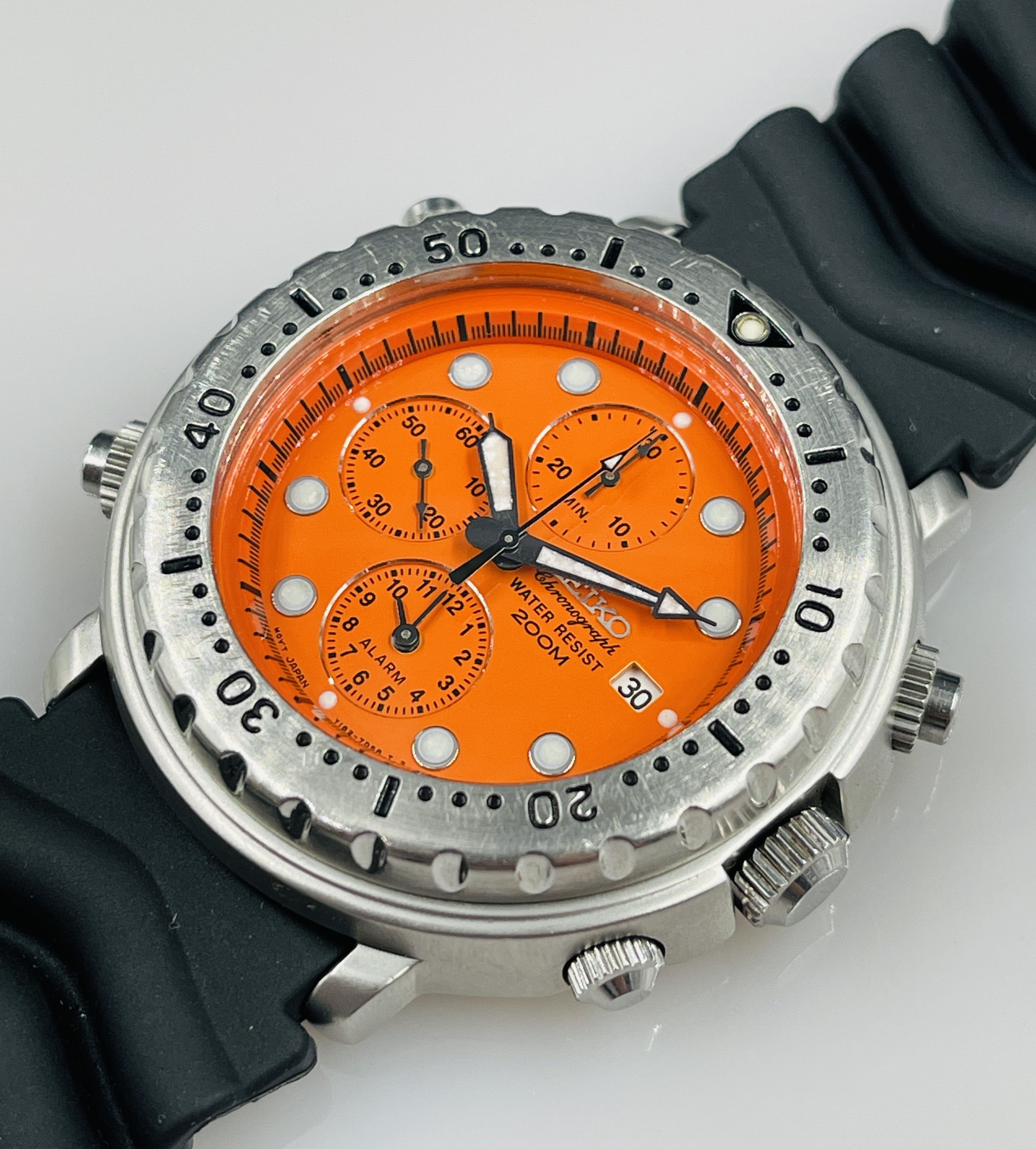 Seiko Seiko SLN003 Italian Tuna Quartz Y182 Alarm Chronograph Grailed