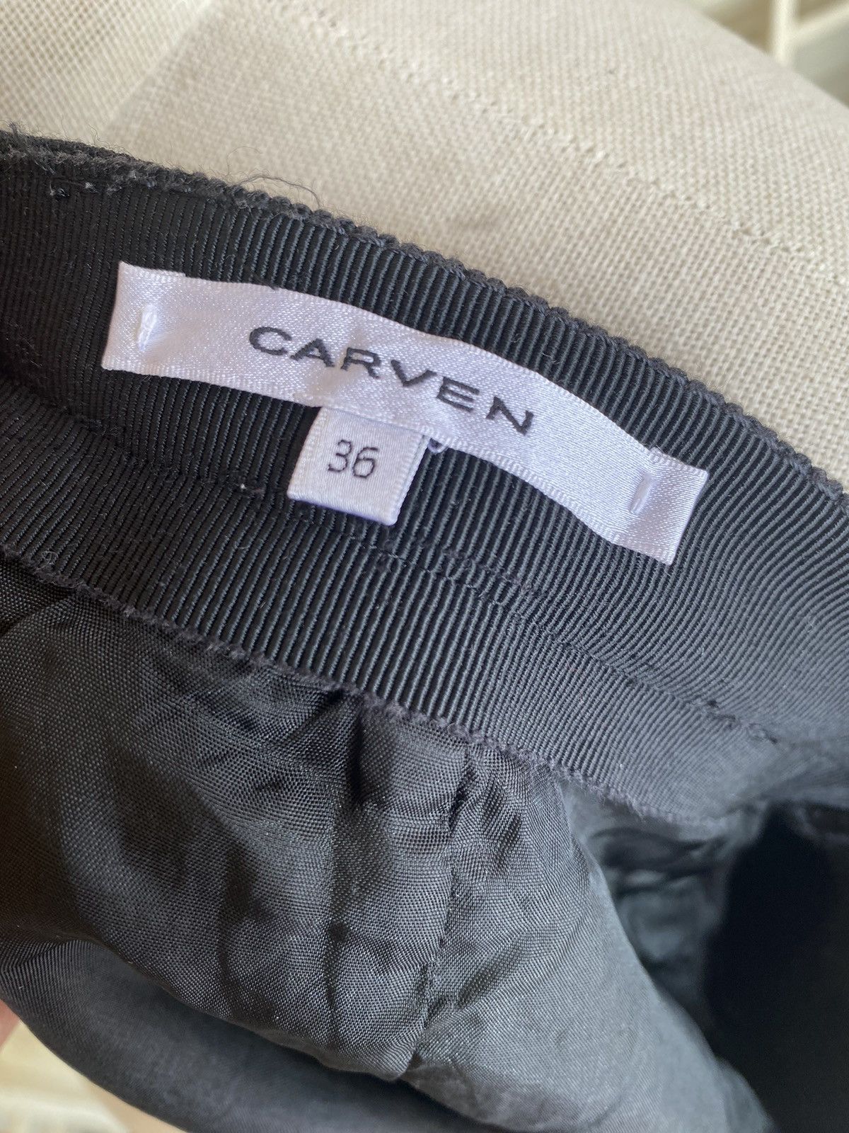 Carven × Vintage vintage black skirt Size 25" / US 0 / IT 36 - 6 Thumbnail