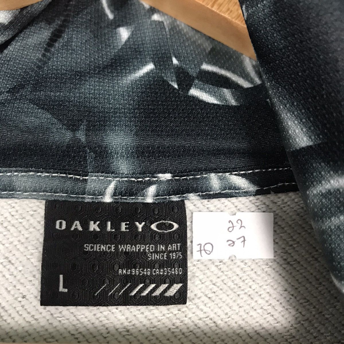 Oakley × Vintage RARE💥Y2K Oakley embroidery Hoodies sweatshirt Size US L / EU 52-54 / 3 - 9 Thumbnail