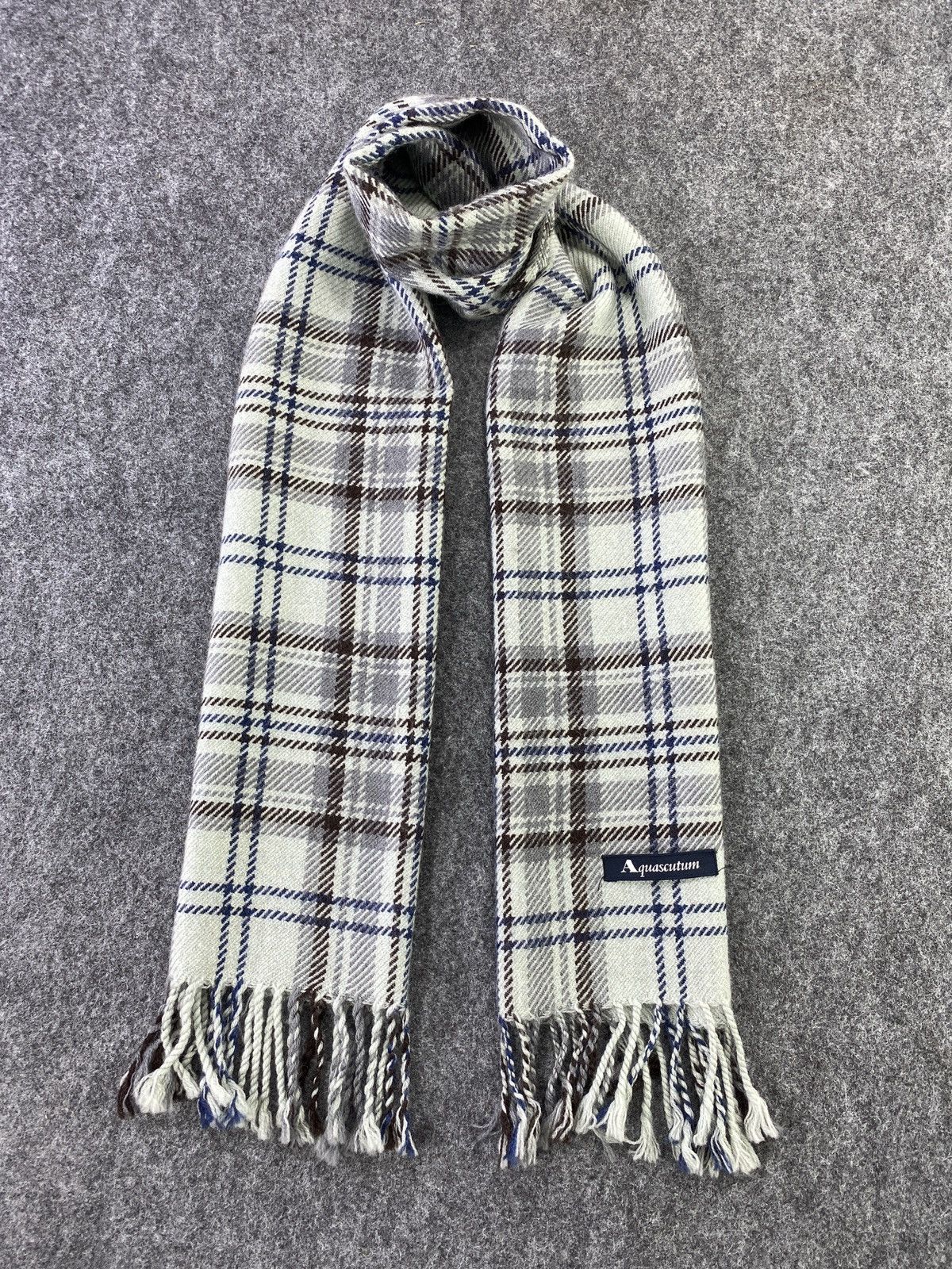 Aquascutum AQUASCUTUM Wool Scarf/Muffler/Neckwear -T150 Size ONE SIZE - 2 Thumbnail