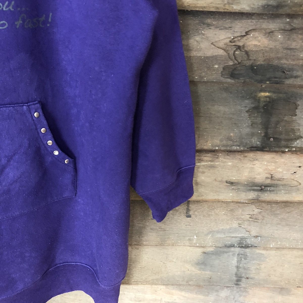 Japanese Brand Alpha Flat Puprle Hoodie long sweatshirt japan #4792 Size US XL / EU 56 / 4 - 5 Thumbnail