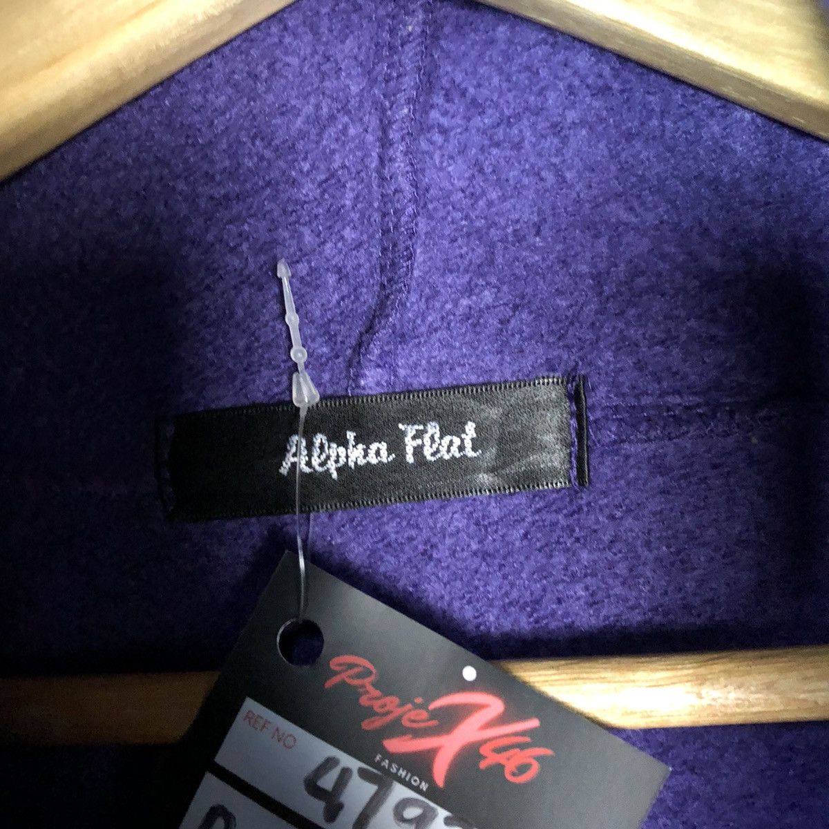 Japanese Brand Alpha Flat Puprle Hoodie long sweatshirt japan #4792 Size US XL / EU 56 / 4 - 7 Thumbnail