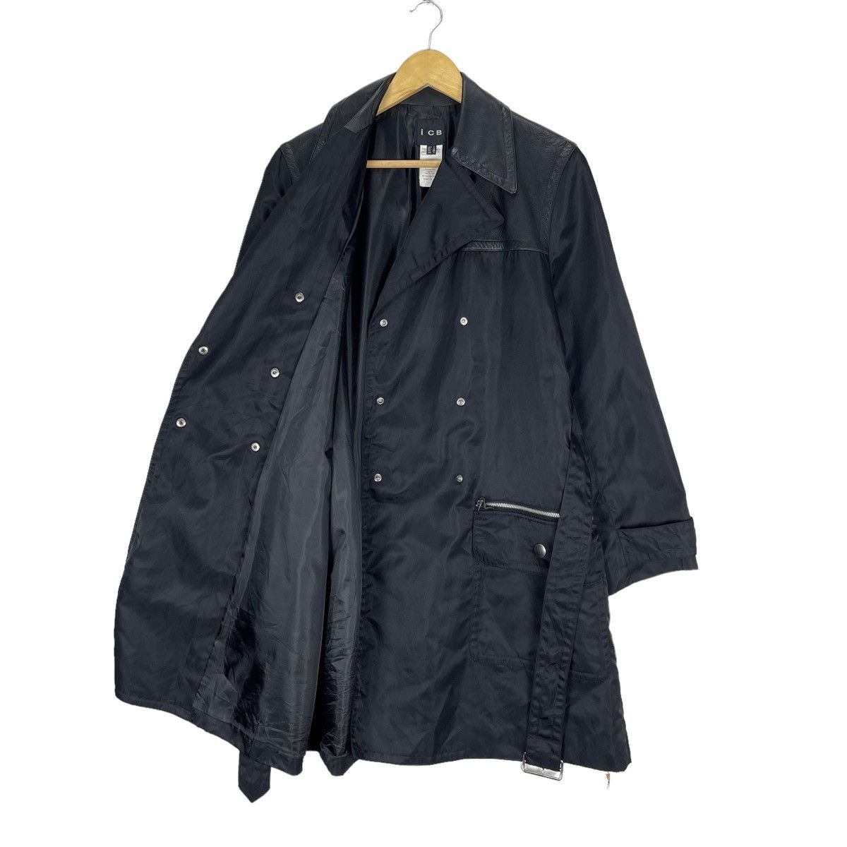 Japanese Brand × Leather ☀️ICB JAPAN LEATHER PART SNAP BUTTON JACKET Size US M / EU 48-50 / 2 - 7 Thumbnail