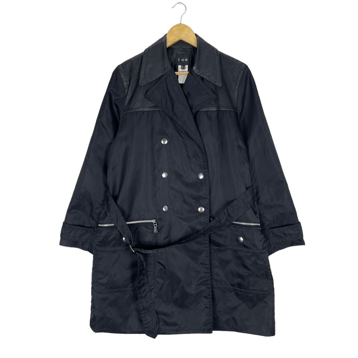 Japanese Brand × Leather ☀️ICB JAPAN LEATHER PART SNAP BUTTON JACKET Size US M / EU 48-50 / 2 - 1 Thumbnail