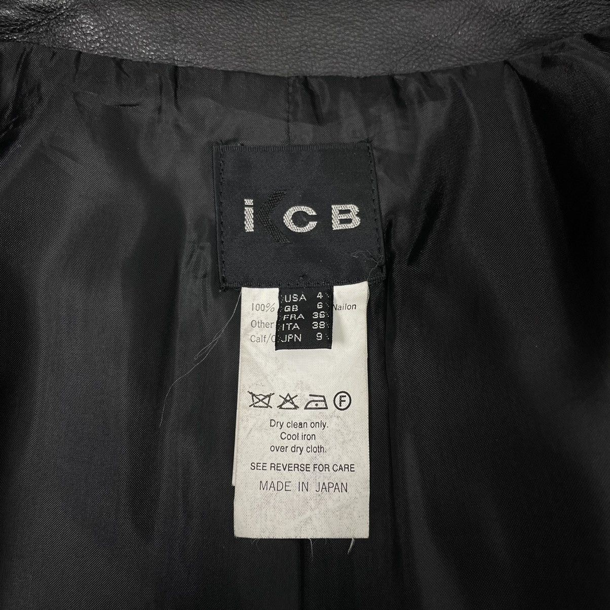 Japanese Brand × Leather ☀️ICB JAPAN LEATHER PART SNAP BUTTON JACKET Size US M / EU 48-50 / 2 - 10 Thumbnail