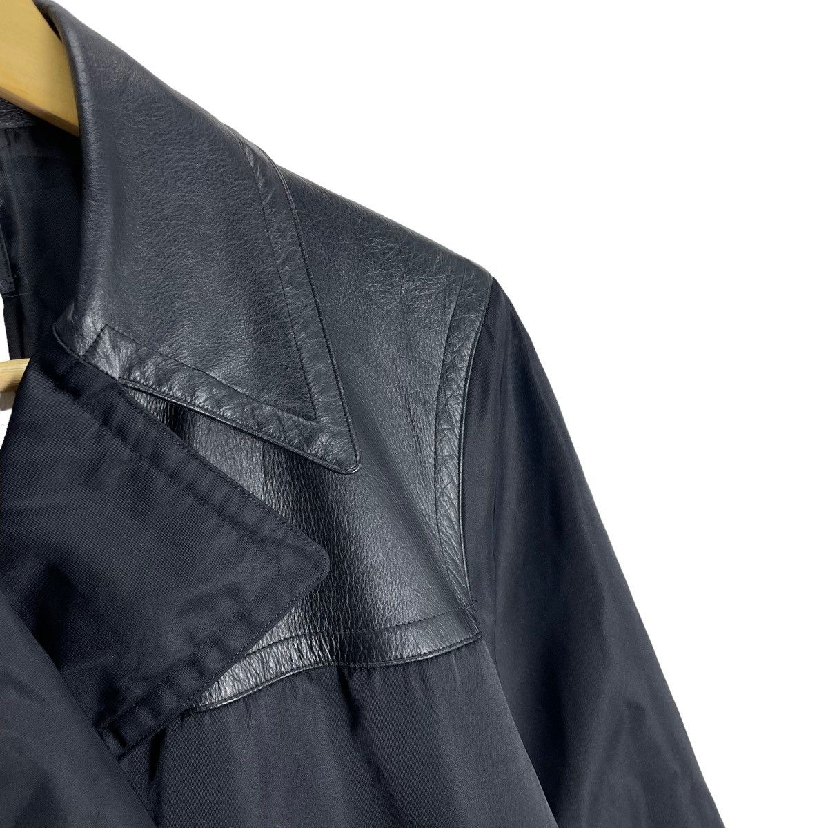 Japanese Brand × Leather ☀️ICB JAPAN LEATHER PART SNAP BUTTON JACKET Size US M / EU 48-50 / 2 - 5 Thumbnail