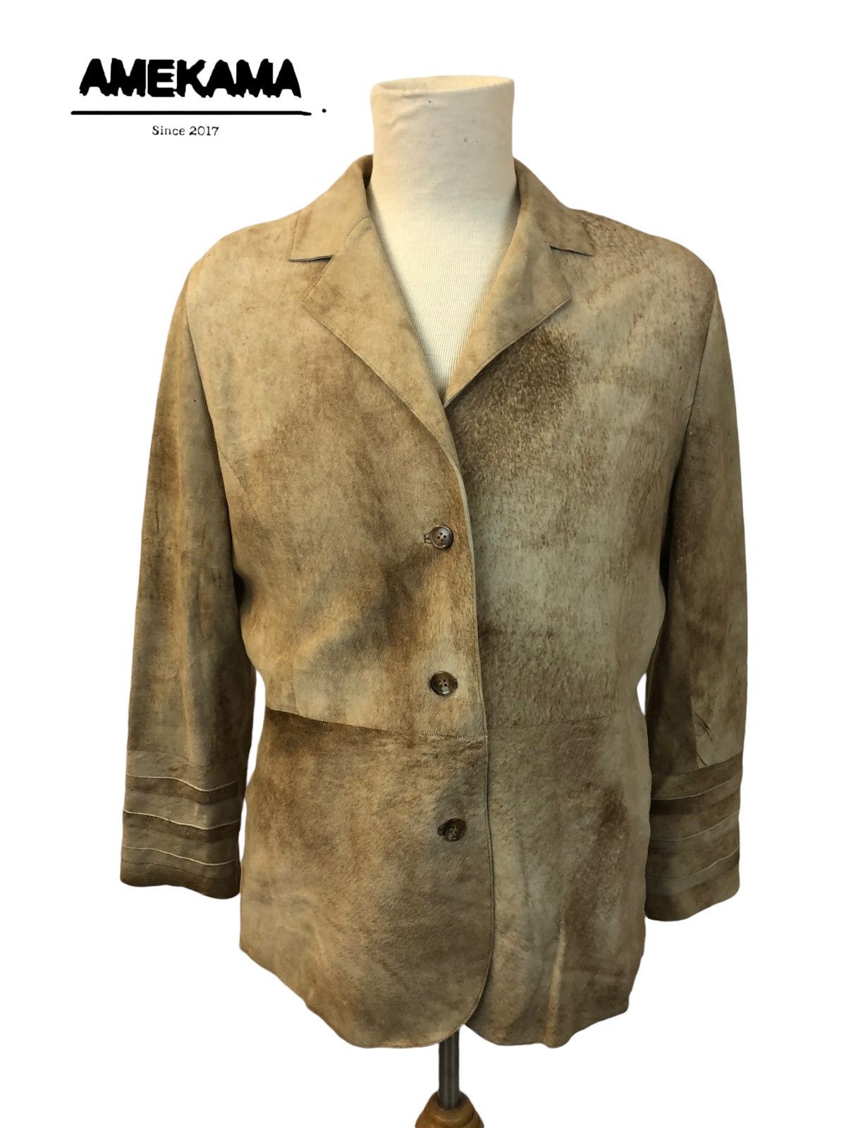 image of Genuine Leather x Leather Jacket Luxury Breckenridge Leather Jacket in Brown, Men's (Size Large)