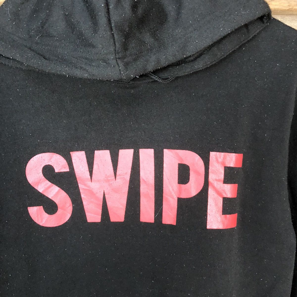 Japanese Brand Great World House Swipe Black Hoodie sweatshirt #4773 Size M / US 6-8 / IT 42-44 - 6 Thumbnail