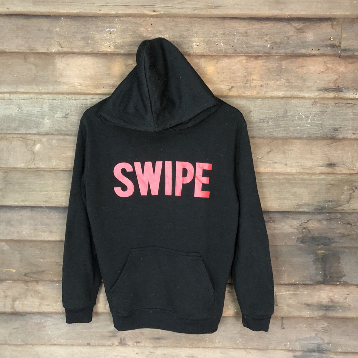 Japanese Brand Great World House Swipe Black Hoodie sweatshirt #4773 Size M / US 6-8 / IT 42-44 - 1 Thumbnail
