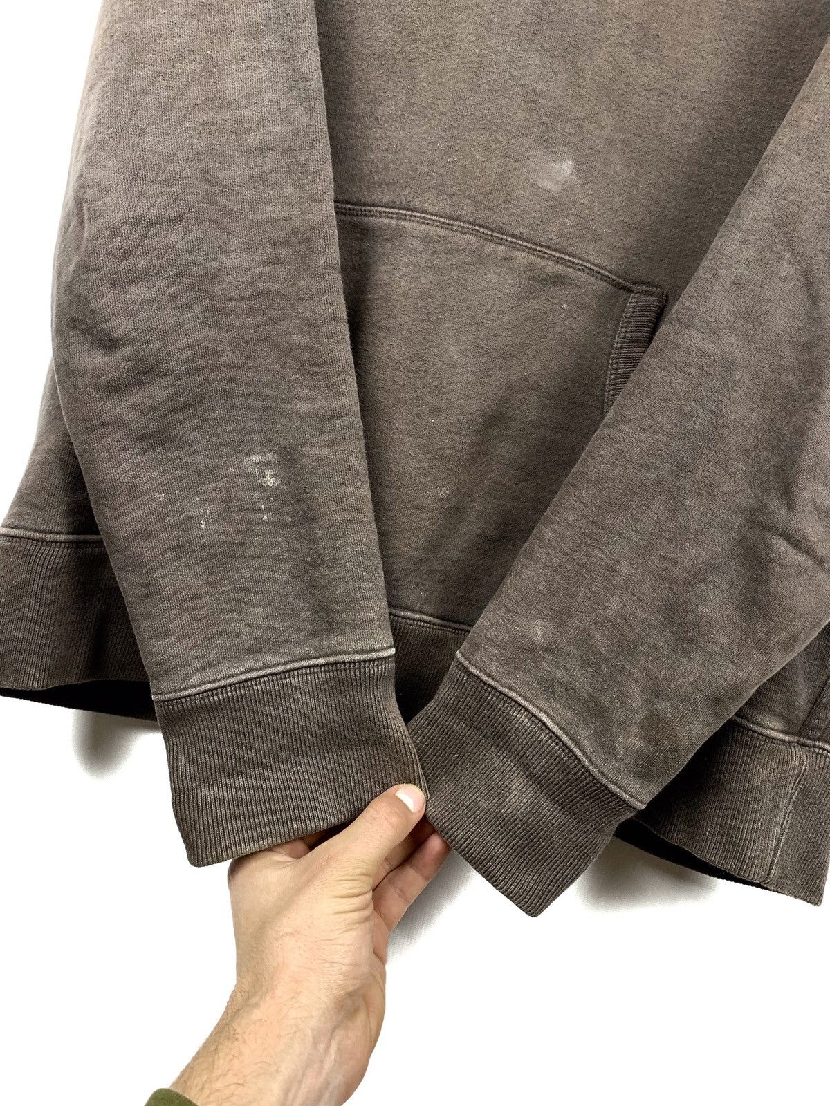Allsaints Allsaints Distressed Brown Hoodie Size US L / EU 52-54 / 3 - 5 Thumbnail