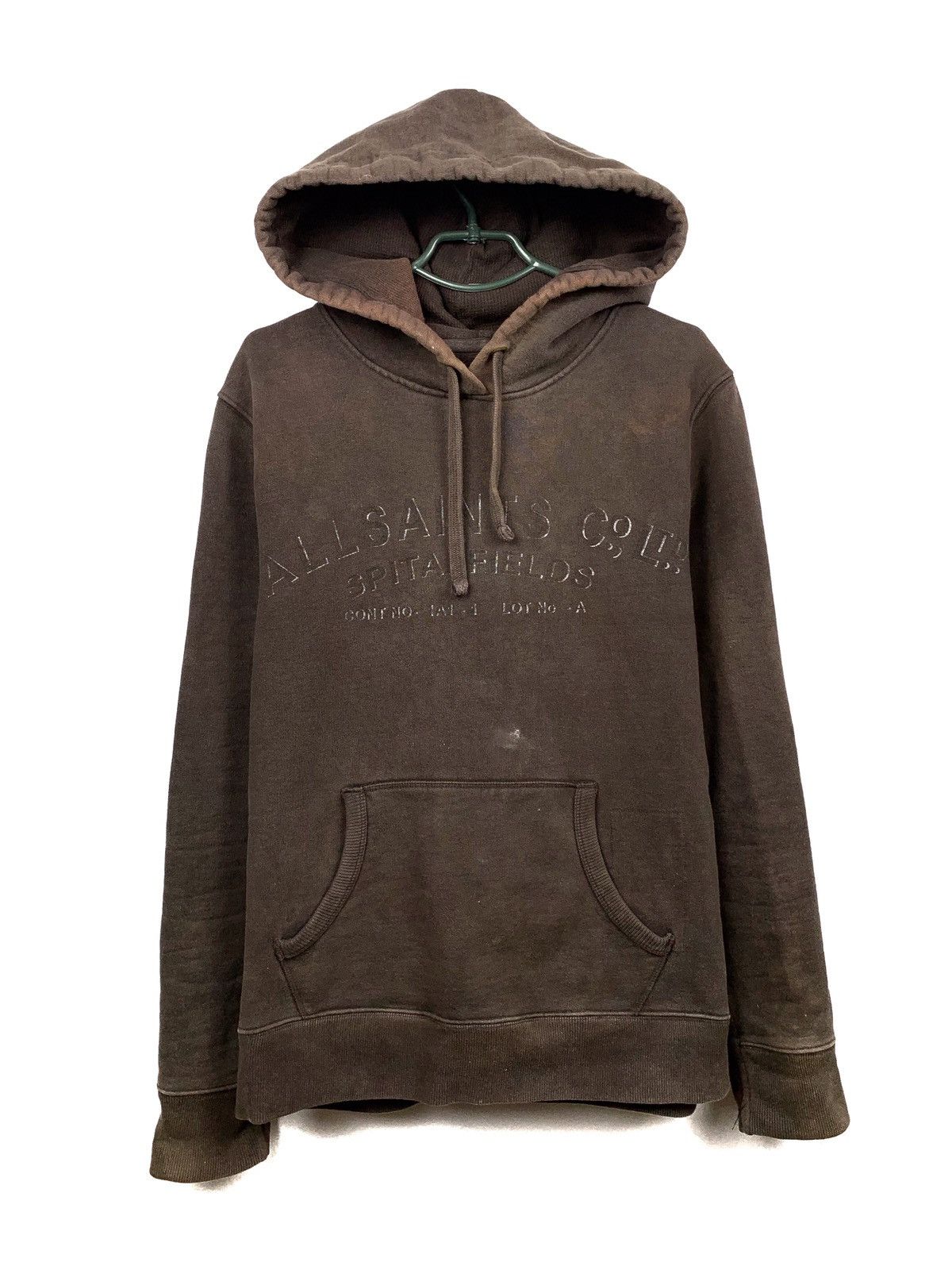 Allsaints Allsaints Distressed Brown Hoodie Size US L / EU 52-54 / 3 - 1 Thumbnail