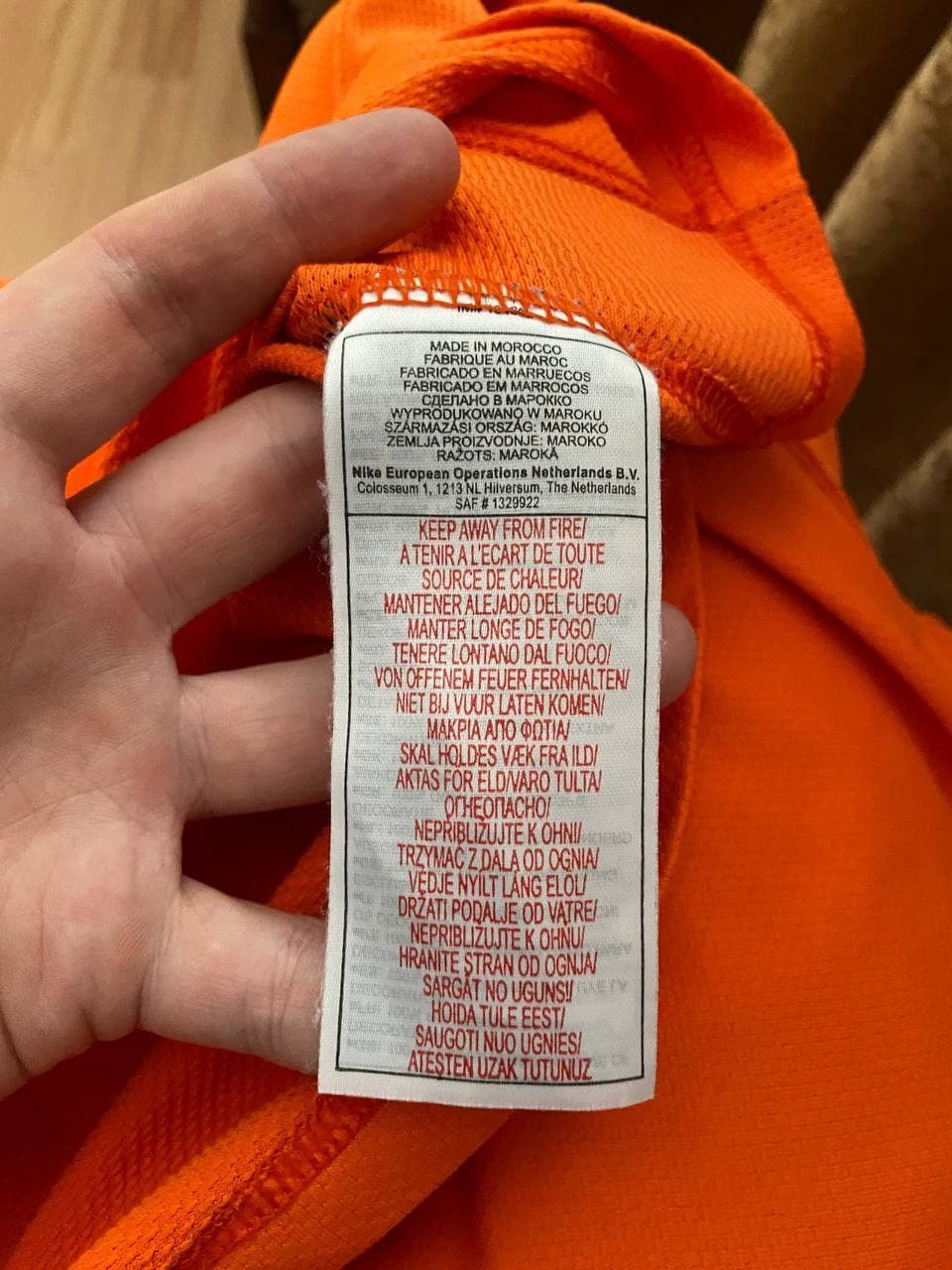 Vintage Netherlands Soccer National Team Holland Football Jersey Size US XL / EU 56 / 4 - 6 Thumbnail