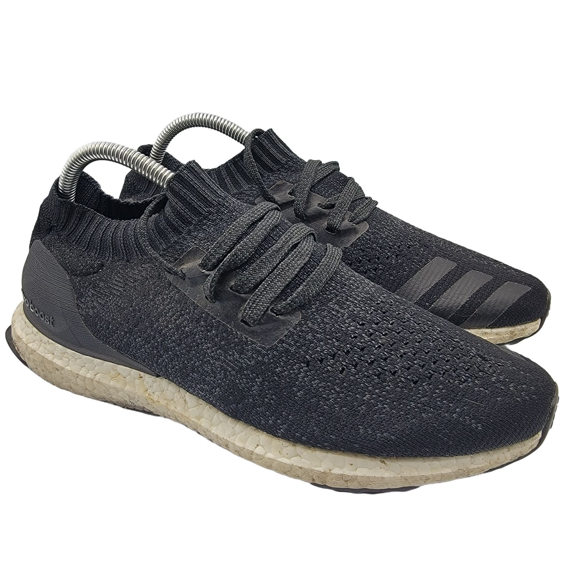 Adidas Ultra Boost Mens 8.5 Uncaged Carbon Black Running Sh