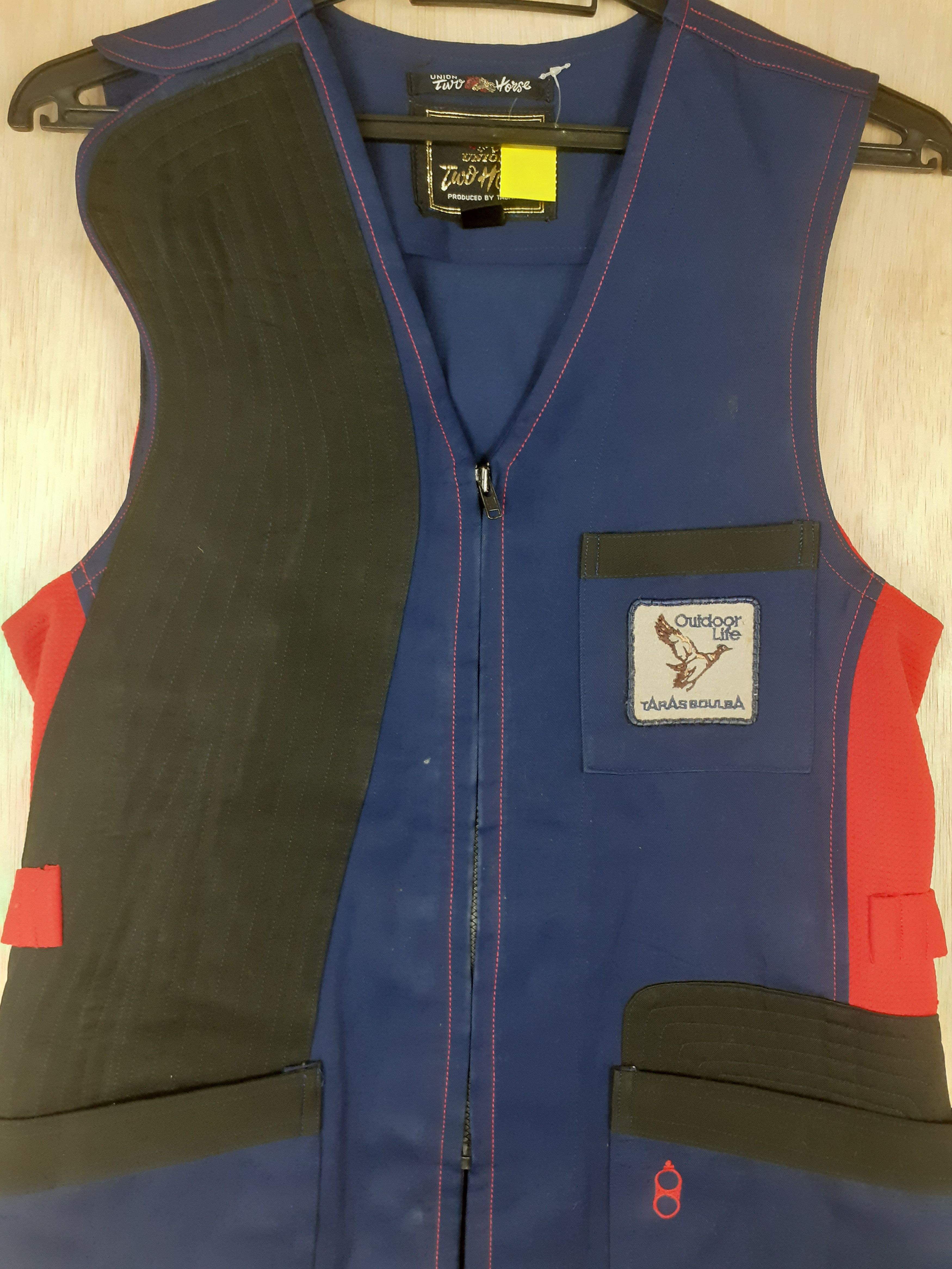 Japanese Brand Union Two Horse blue/red vest #3081 Size US S / EU 44-46 / 1 - 2 Thumbnail