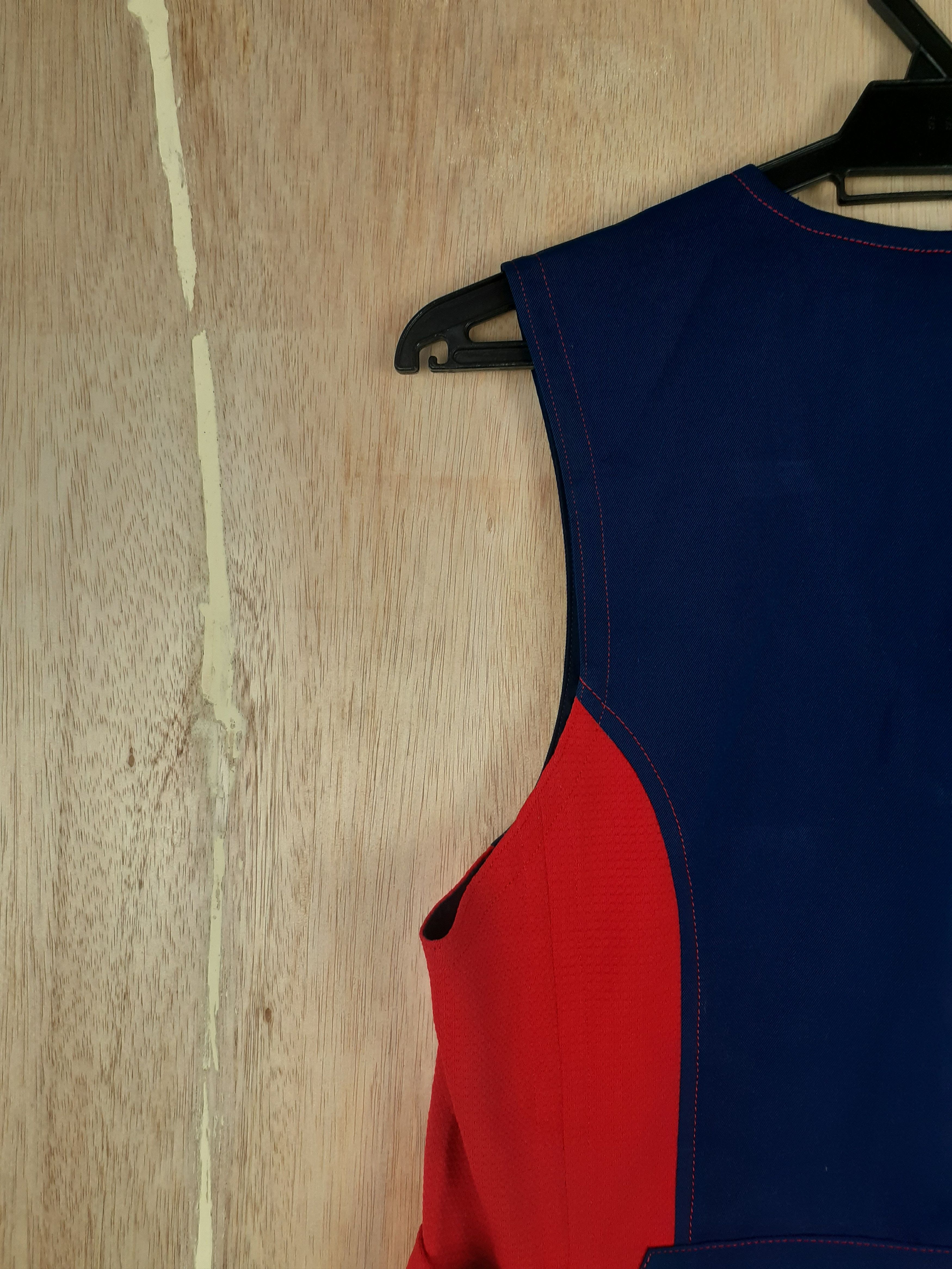 Japanese Brand Union Two Horse blue/red vest #3081 Size US S / EU 44-46 / 1 - 9 Thumbnail