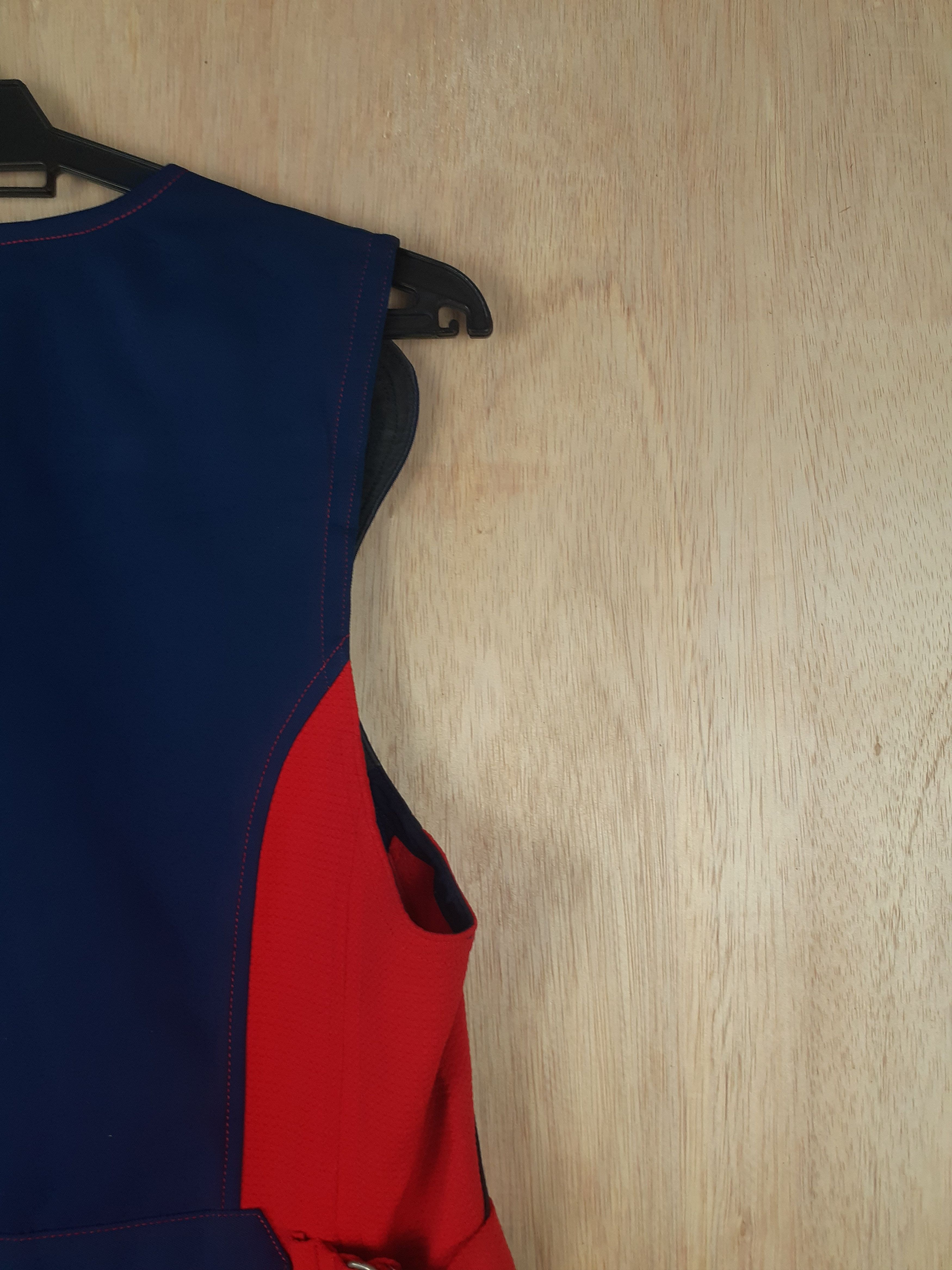 Japanese Brand Union Two Horse blue/red vest #3081 Size US S / EU 44-46 / 1 - 10 Thumbnail