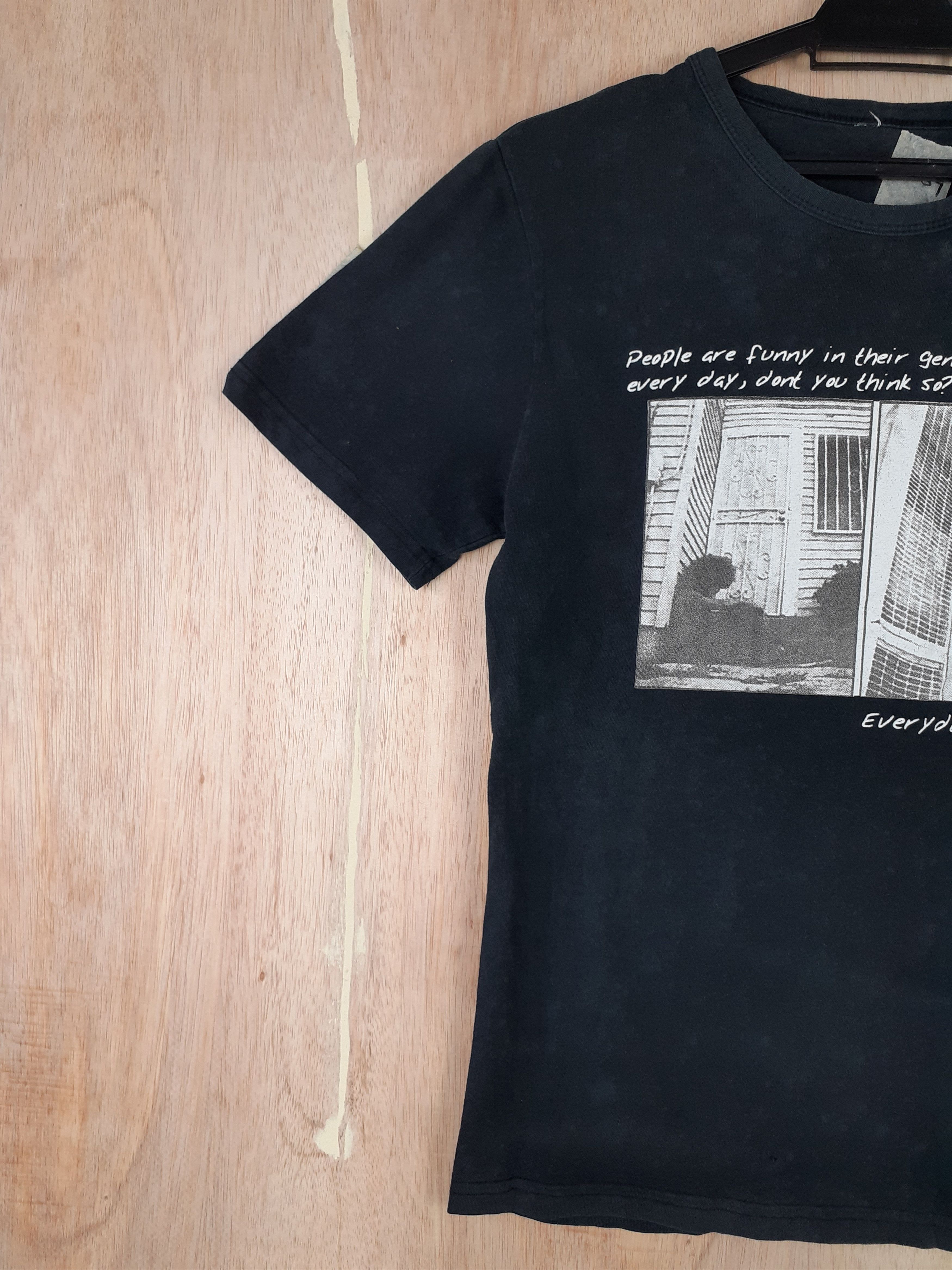 Japanese Brand Everyday (Day) black Tshirt#3039 Size US S / EU 44-46 / 1 - 4 Thumbnail