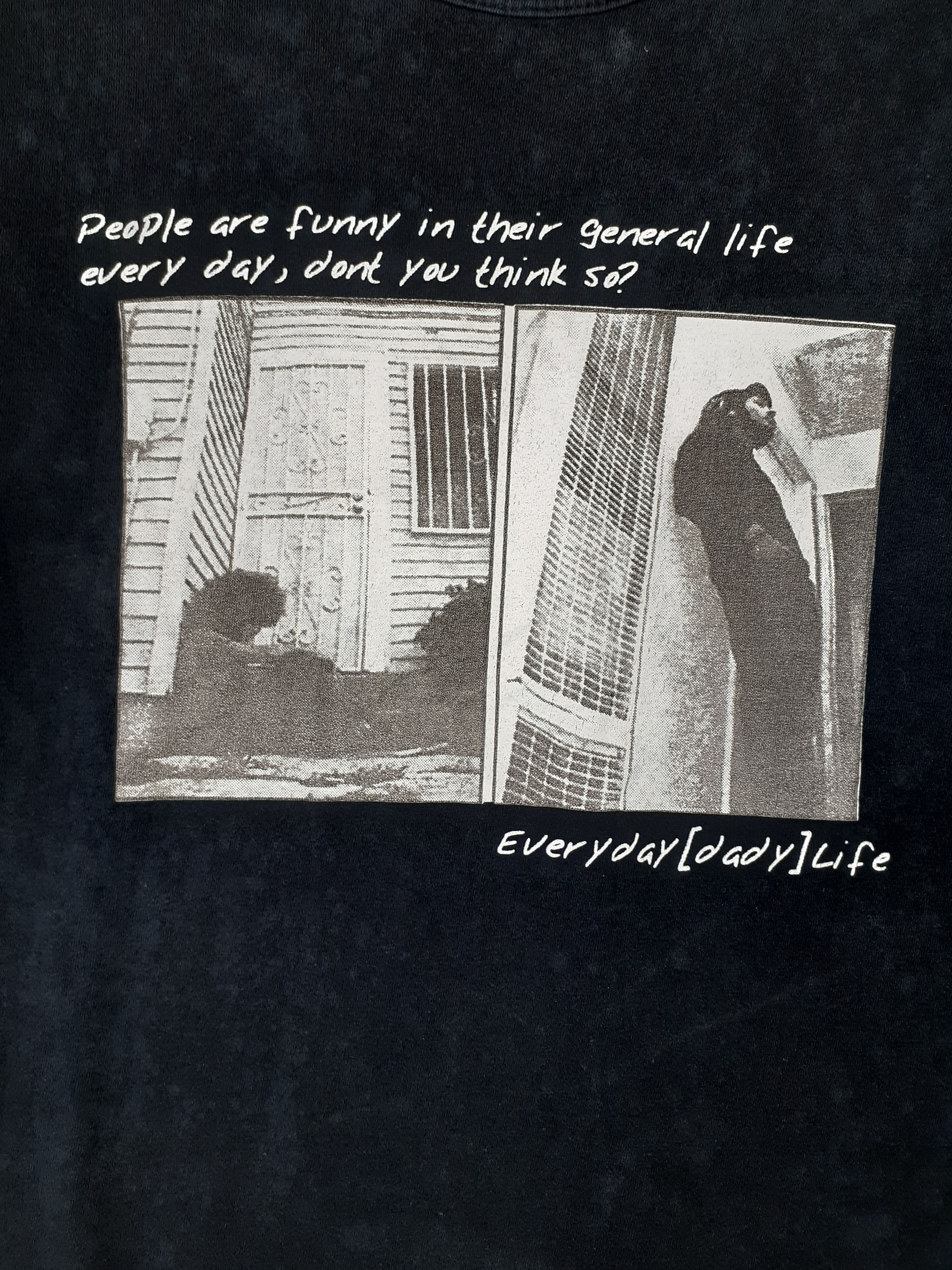Japanese Brand Everyday (Day) black Tshirt#3039 Size US S / EU 44-46 / 1 - 3 Thumbnail