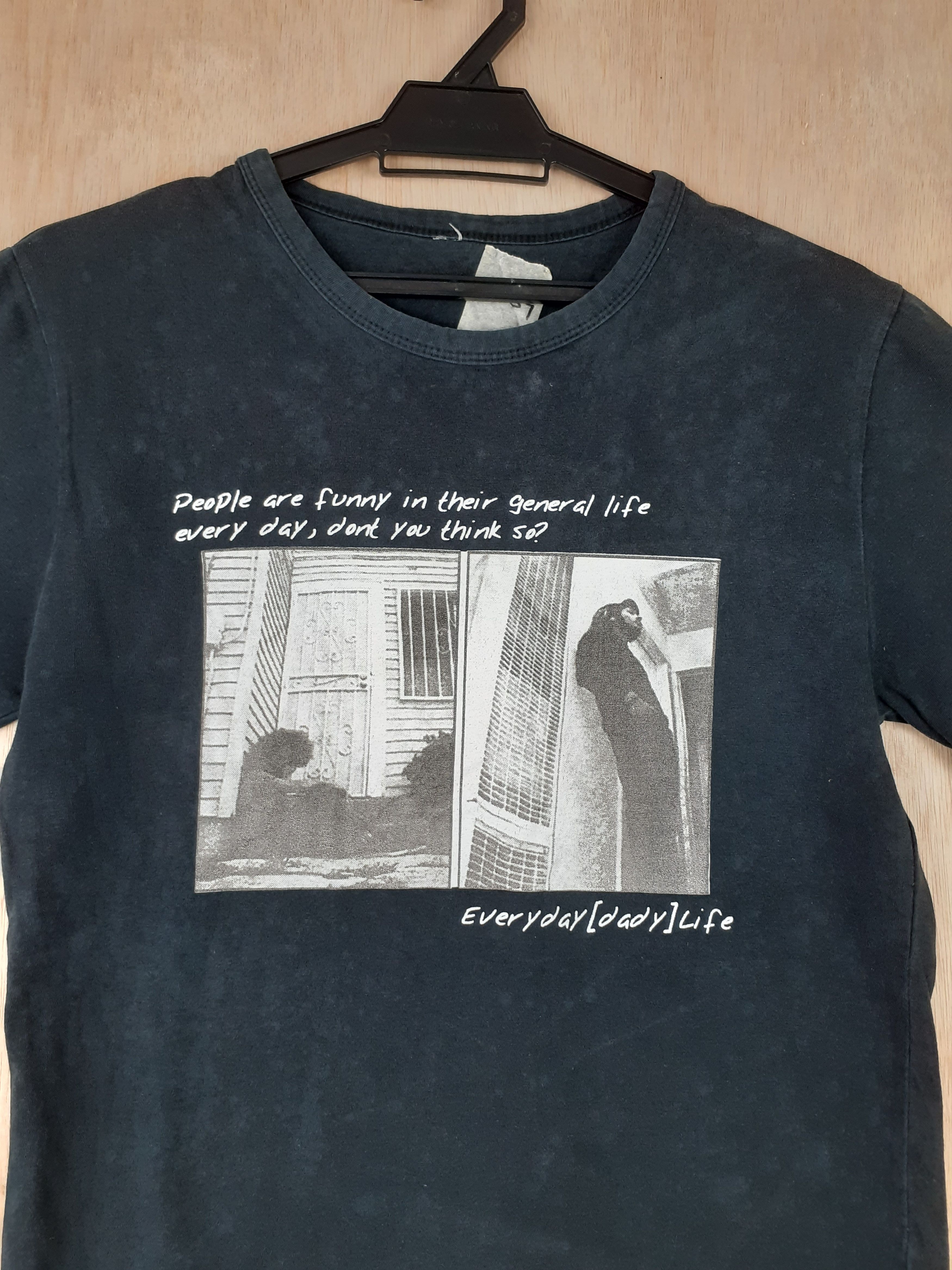 Japanese Brand Everyday (Day) black Tshirt#3039 Size US S / EU 44-46 / 1 - 2 Thumbnail